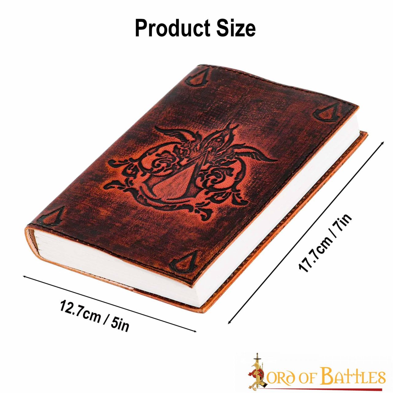 Imagen única de: Diario Artesanal Creed Of Assassin Diario de Piel Auténtica