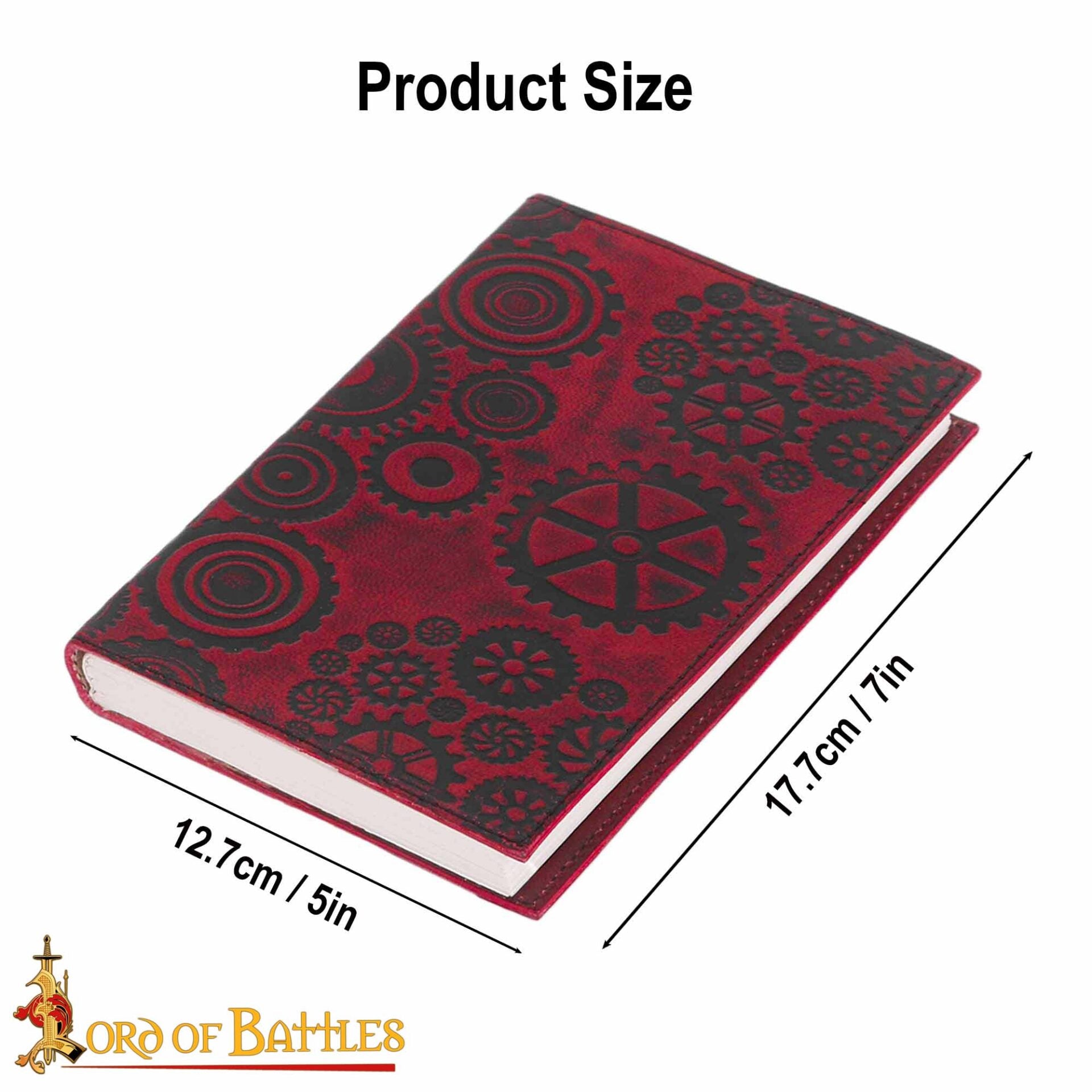 Imagen única de: Steampunk Journal Agenda de Piel Auténtica Hecha a Mano