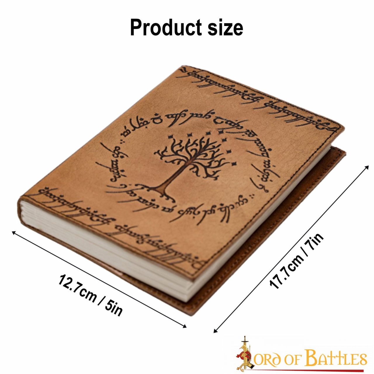 Imagen única de: Diario de Piel Árbol de Gondor Diario de Piel Auténtica