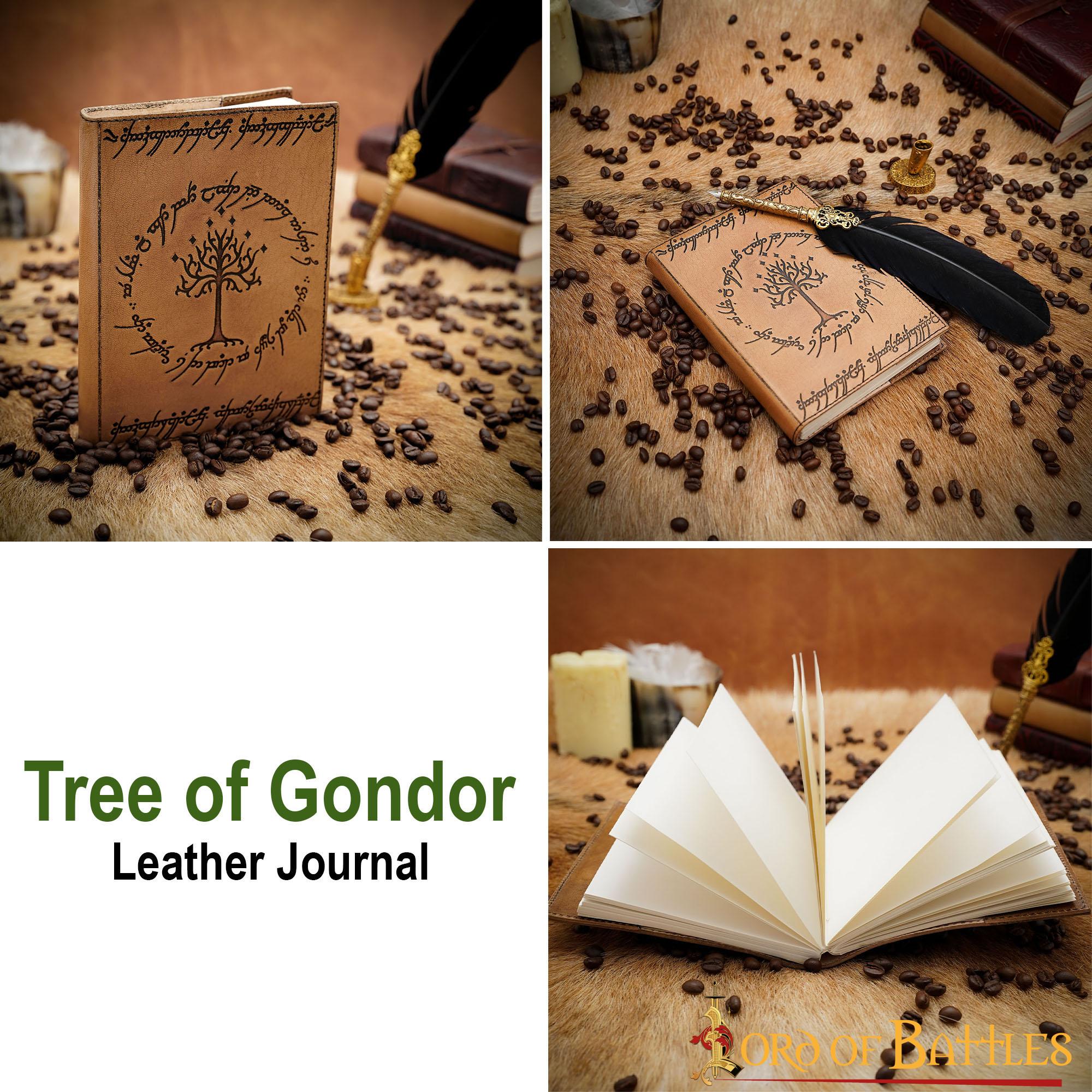 Imagen única de: Diario de Piel Árbol de Gondor Diario de Piel Auténtica