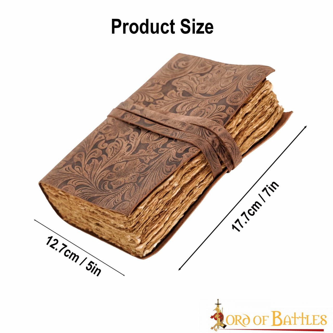 Imagen única de: Diario Medieval Diario Vintage de Cuero Hecho a Mano