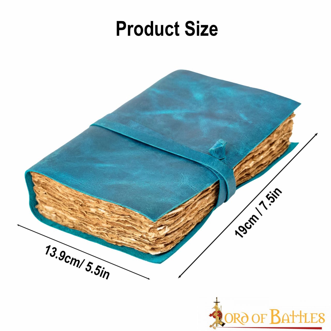 Imagen única de: Diario Medieval de Piel Auténtica Hecho a Mano