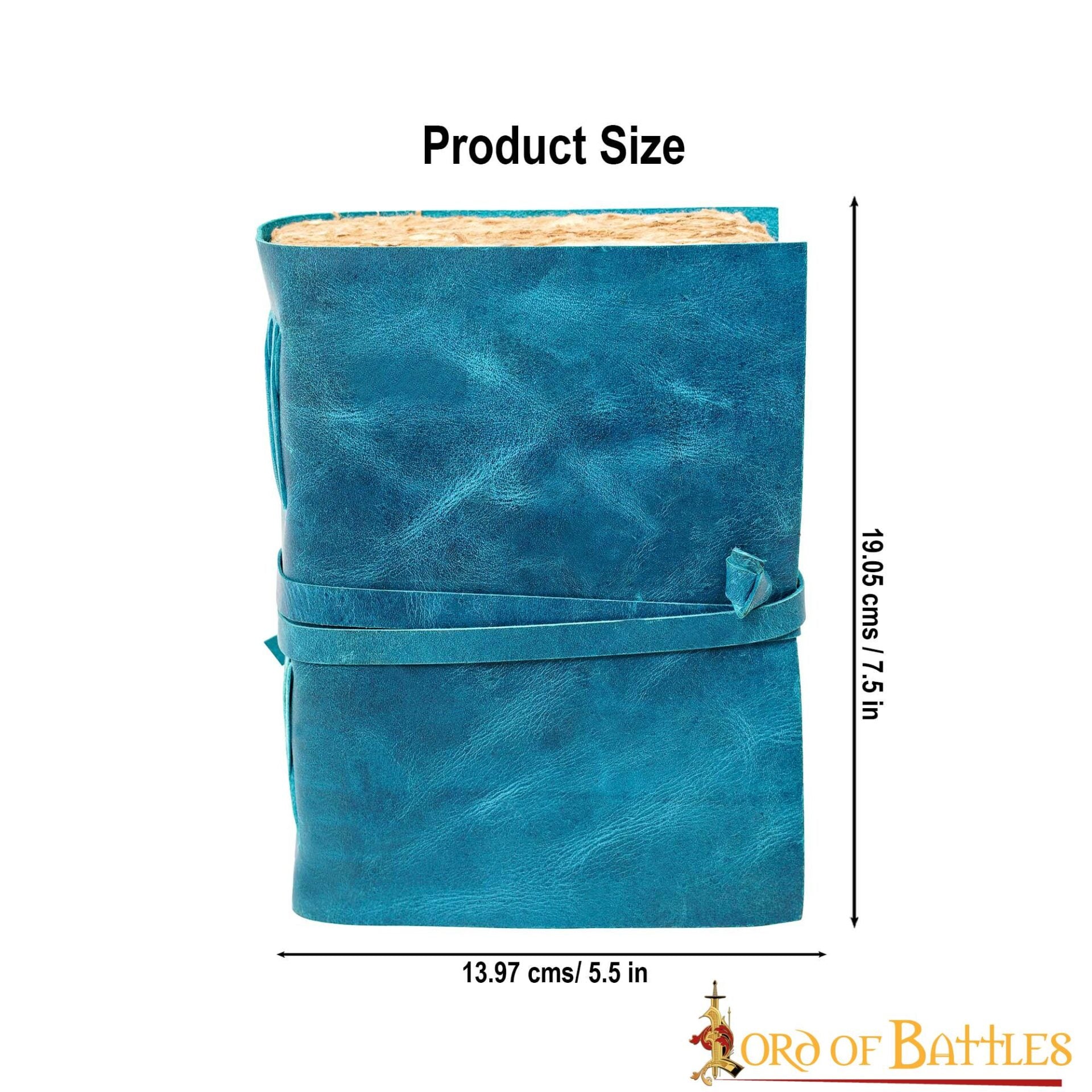 Imagen única de: Diario Medieval de Piel Auténtica Hecho a Mano