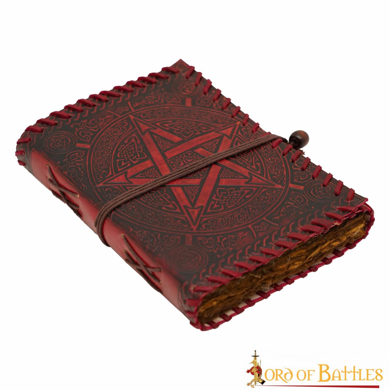 Imagen única de: Diario Medieval Hecho a Mano Diario de Piel Auténtica Hecho a Mano