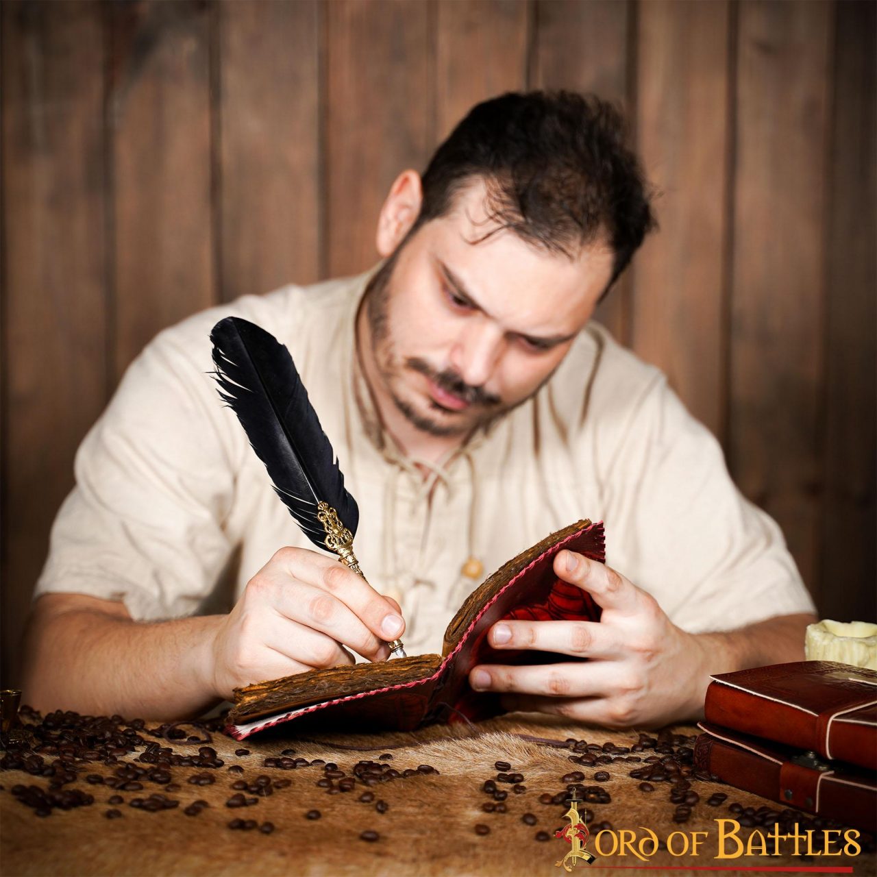 Imagen única de: Diario Medieval con Diseño de Hojas en Relieve Diario de Cuero Vintage