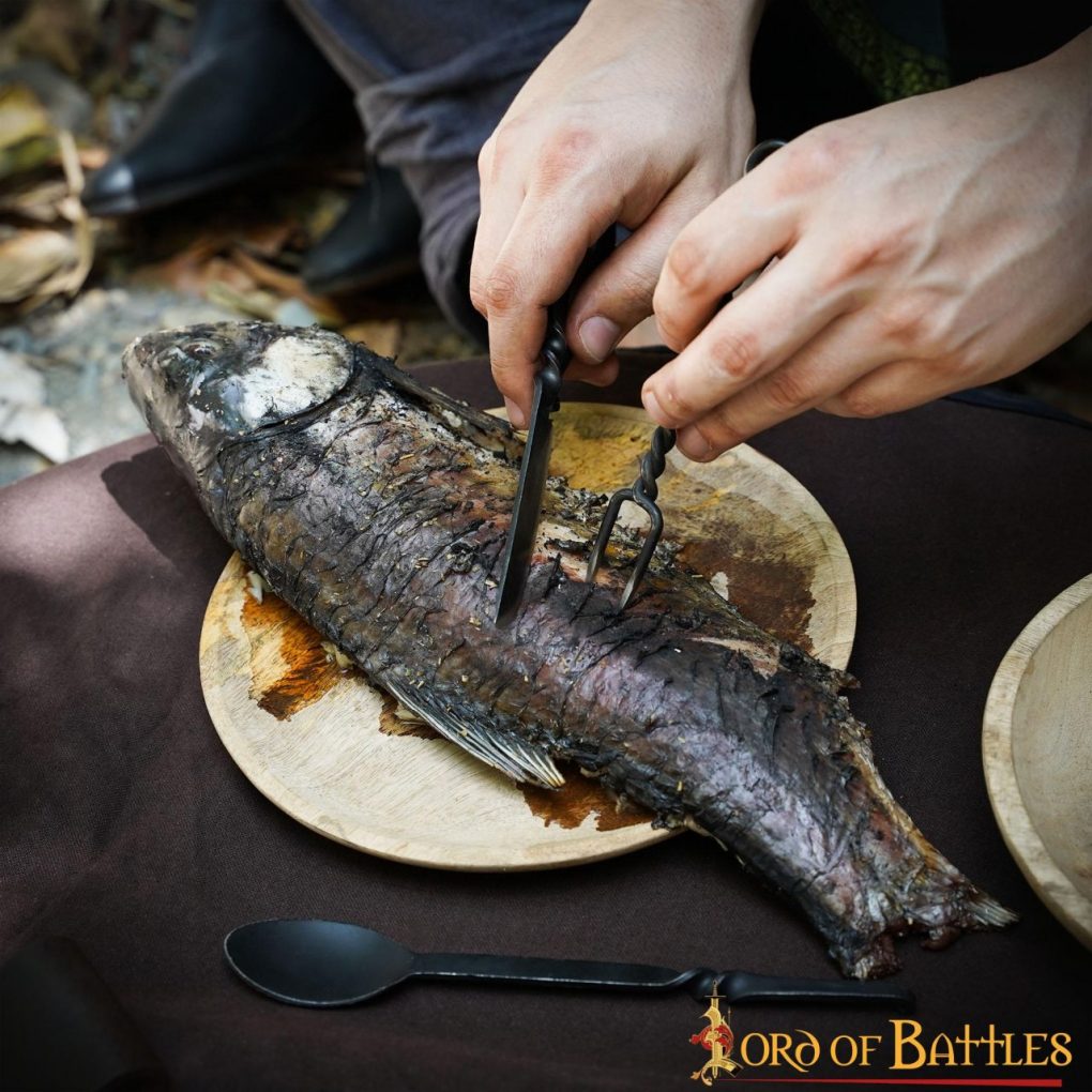 Imagen única de: Juego de Cubiertos Rústicos de Acero Inoxidable Funcionales para Campamento