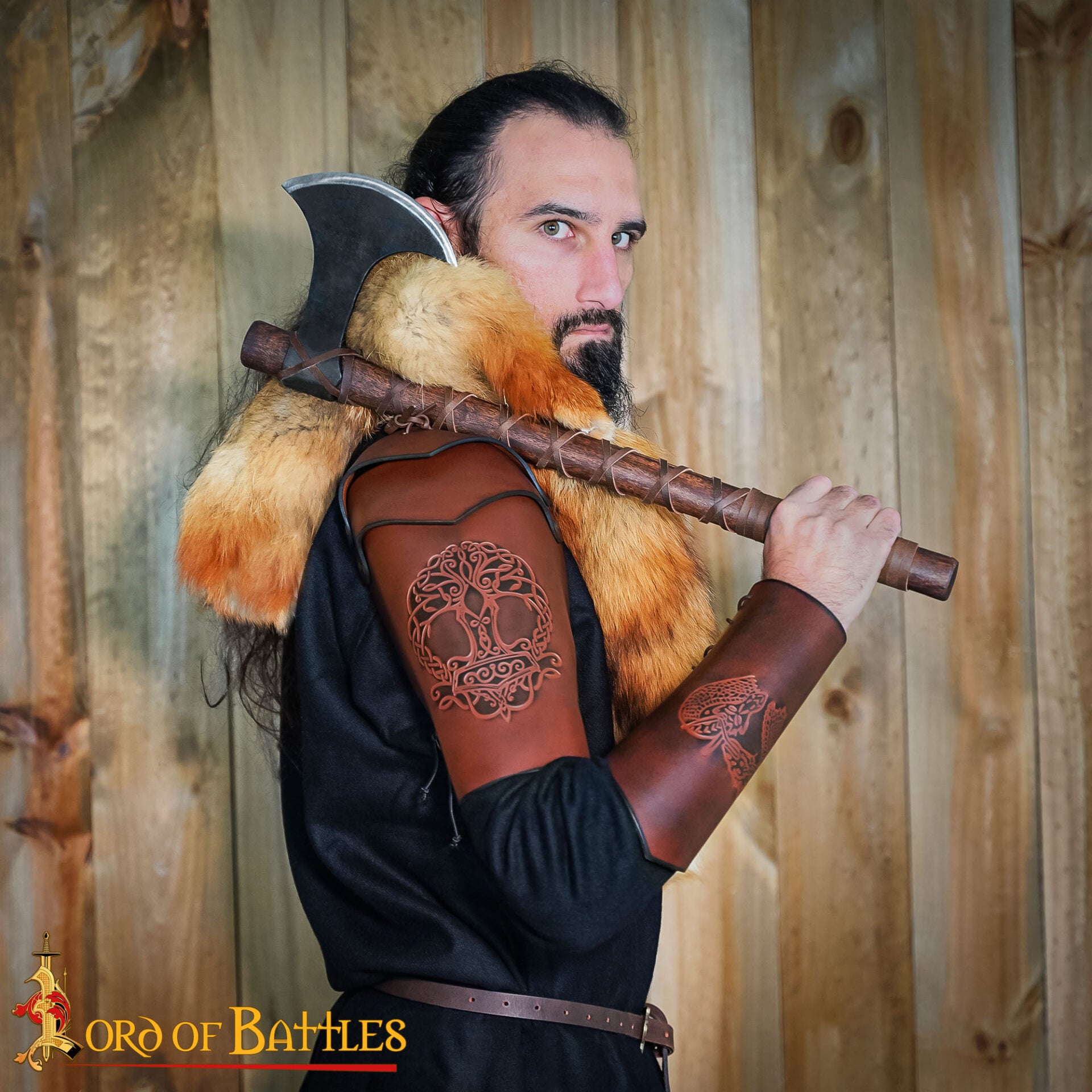 Hombreras de Cuero Genuino Árbol de la Vida Artesanales