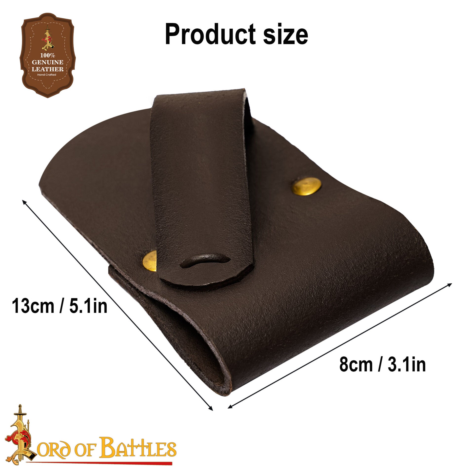 Imagen única de: Rana de Cuero Auténtica Hecha a Mano para Espadas de Madera