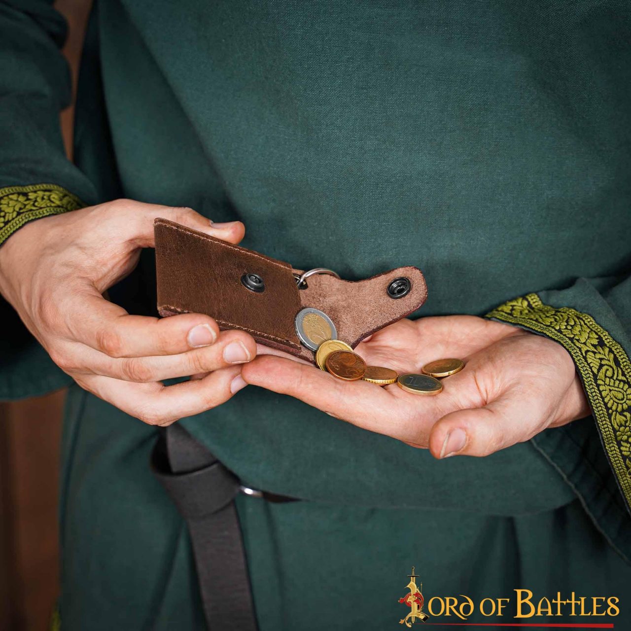 Imagen única de: Llavero Monedero de Piel Auténtica Hecho a Mano