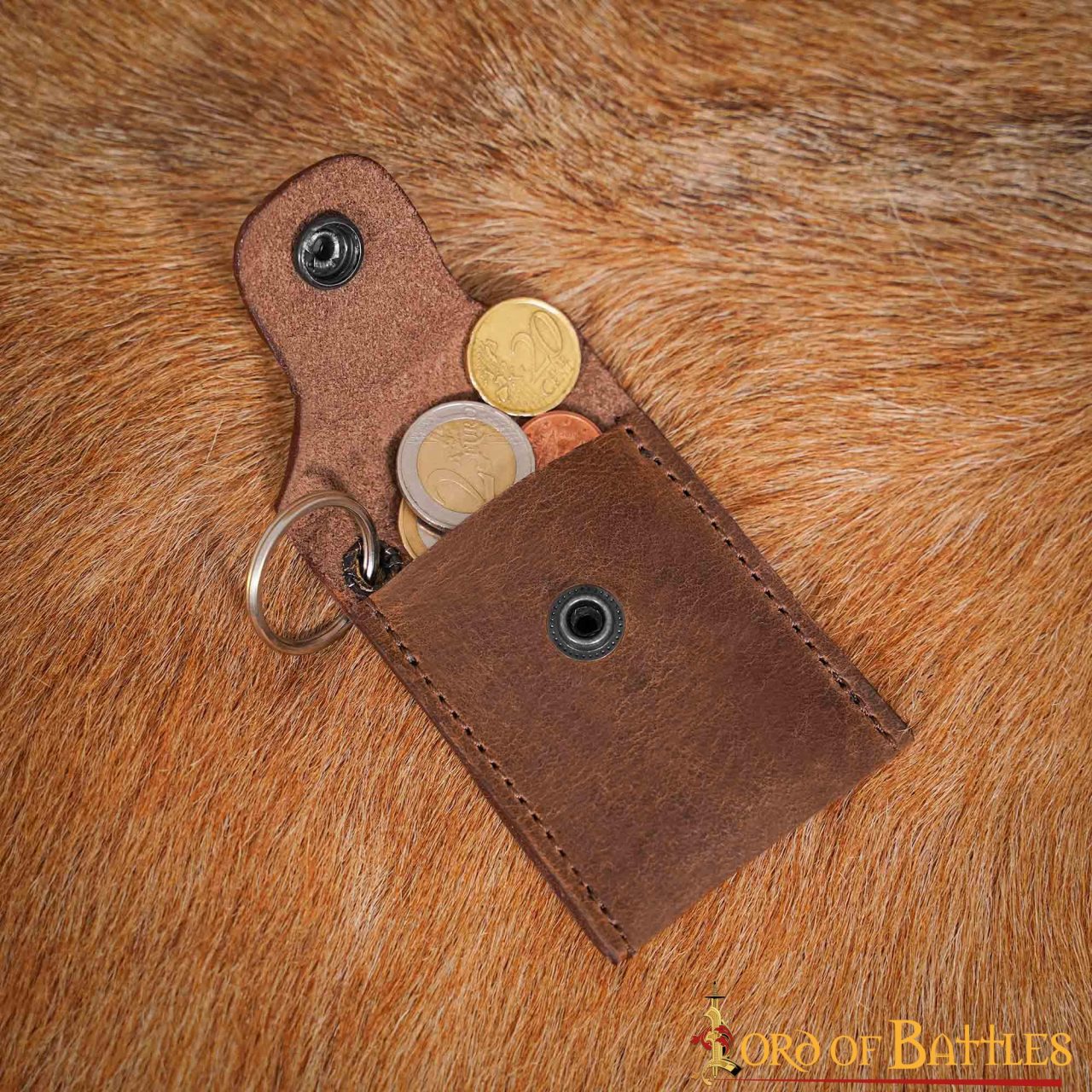 Imagen única de: Llavero Monedero de Piel Auténtica Hecho a Mano