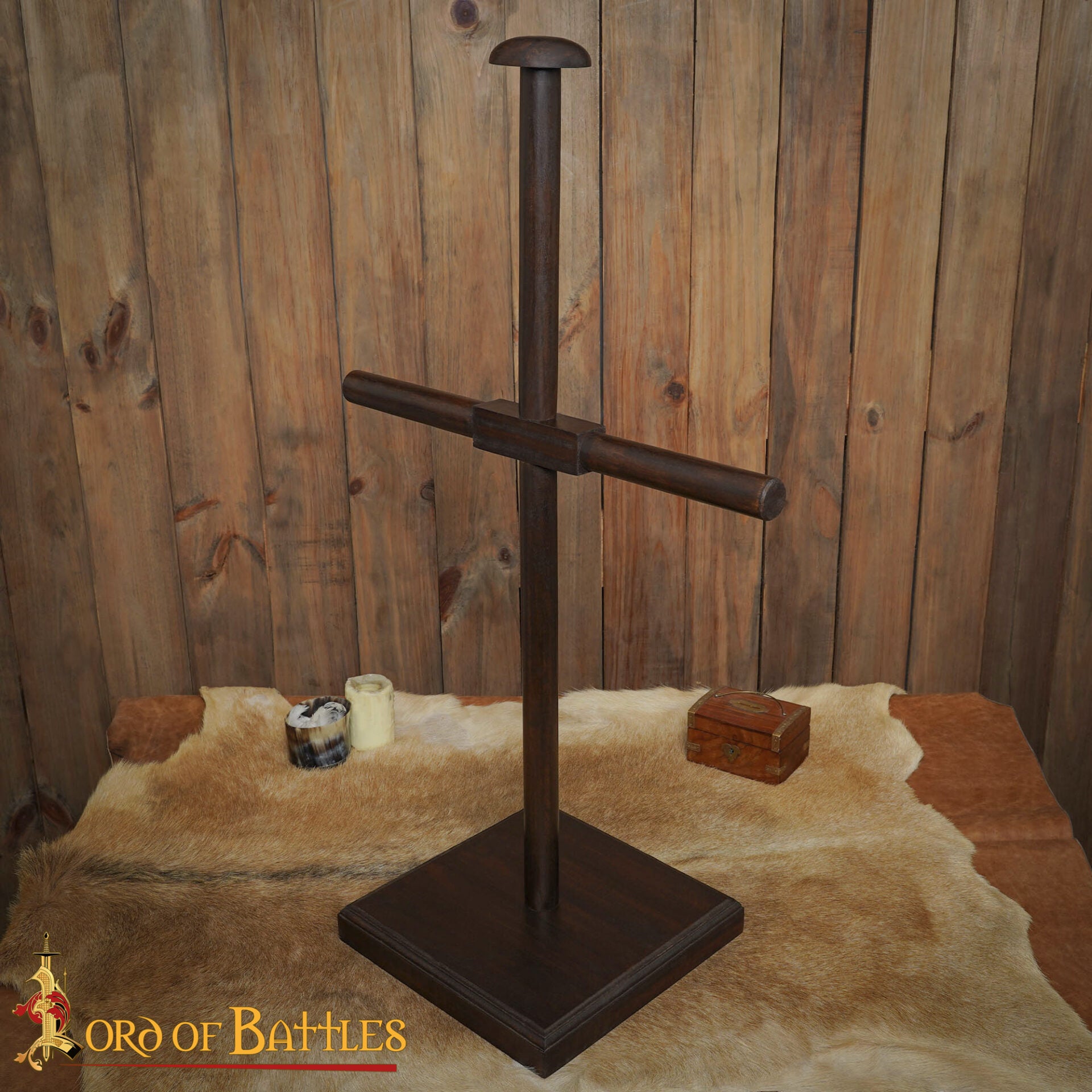 Imagen única de: Soporte para Armadura de Madera Auténtica