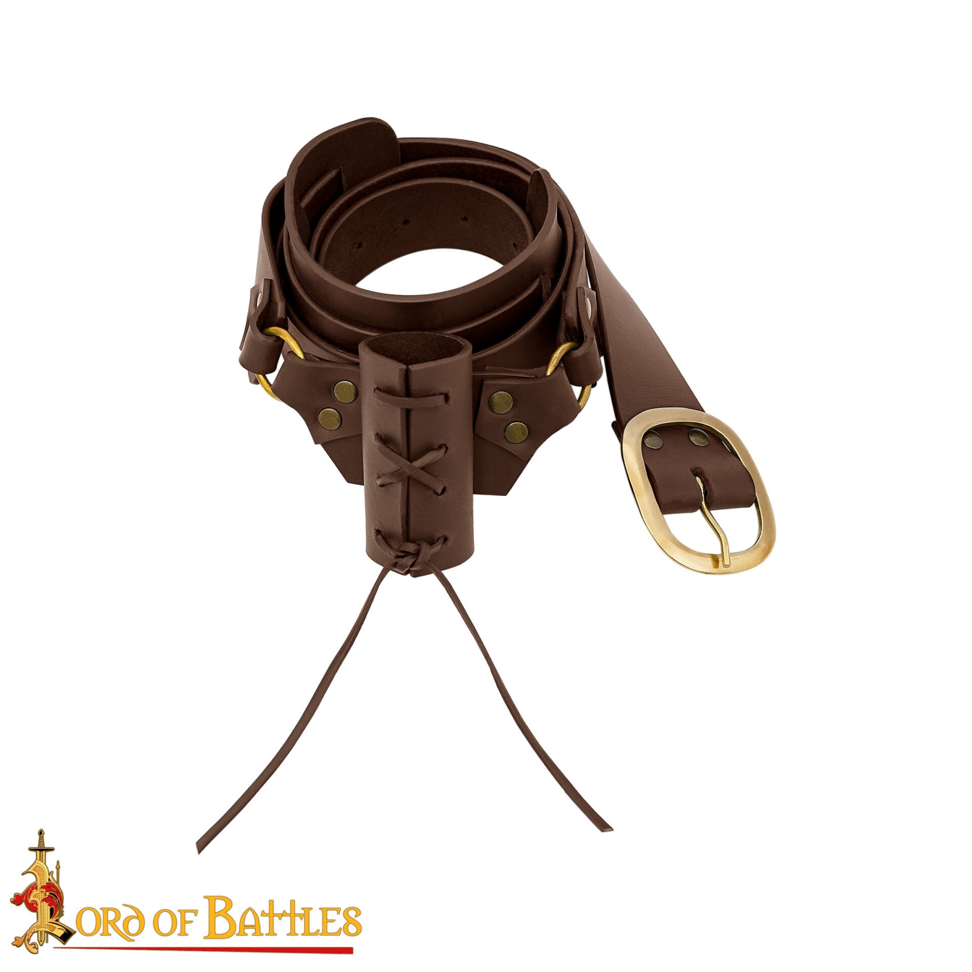 Imagen única de: "báculo de Cuero Auténtico para Colgar la Espada Pirata "capitán Corazón Negro