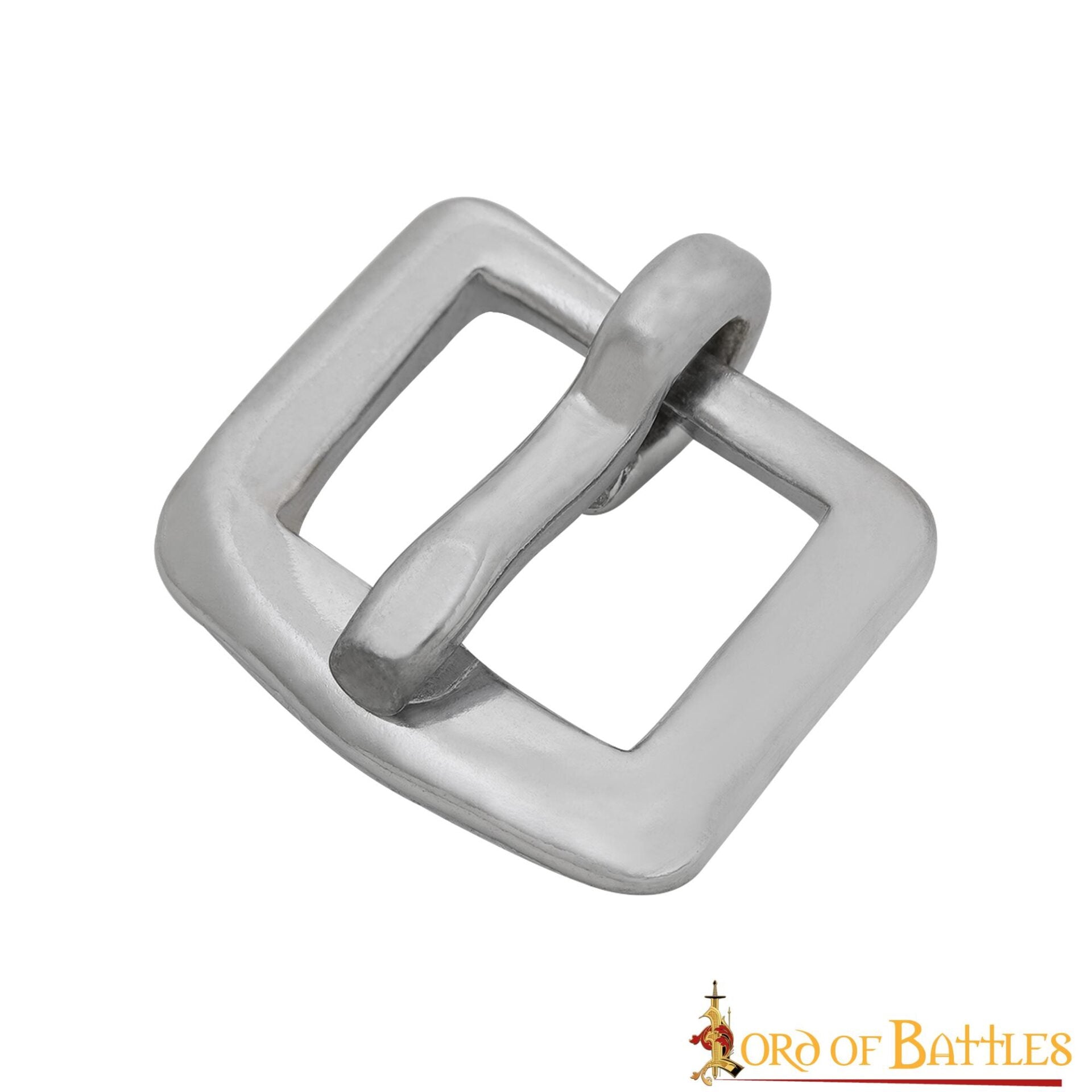 Imagen única de: Hebillas Medievales Niqueladas del Siglo Xiv - Juego de 3 Cierres de Acero para Cinturones, Armaduras y Artesanía de Cuero