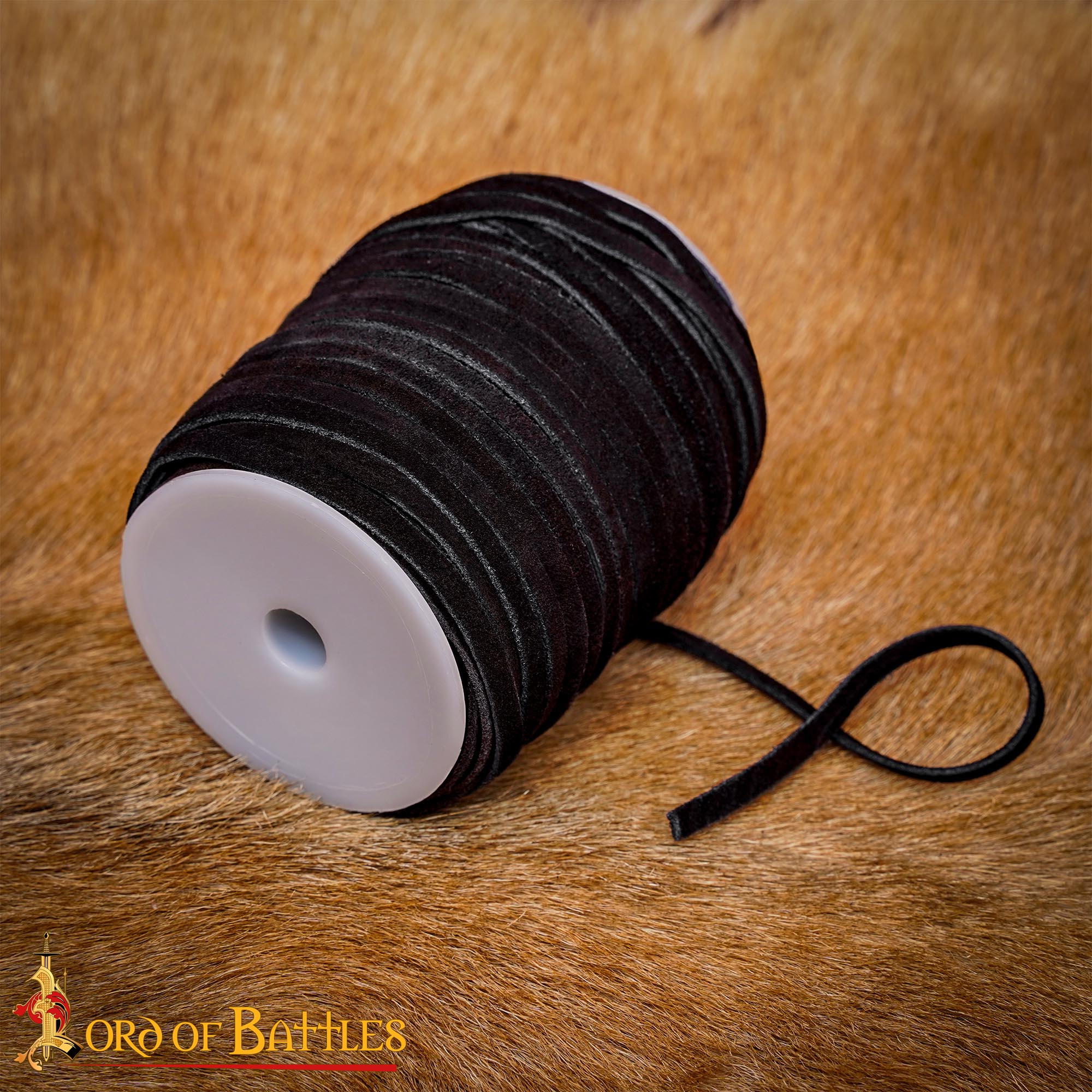 Imagen única de: Carrete de Cordón de Cuero de 50 M, Negro