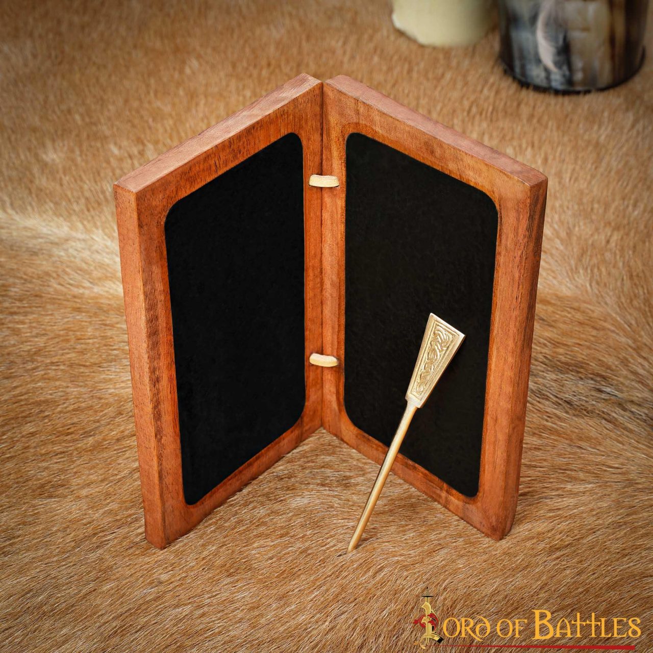 Imagen única de: Tabla de Cera Medieval de Madera con Estilete de Latón