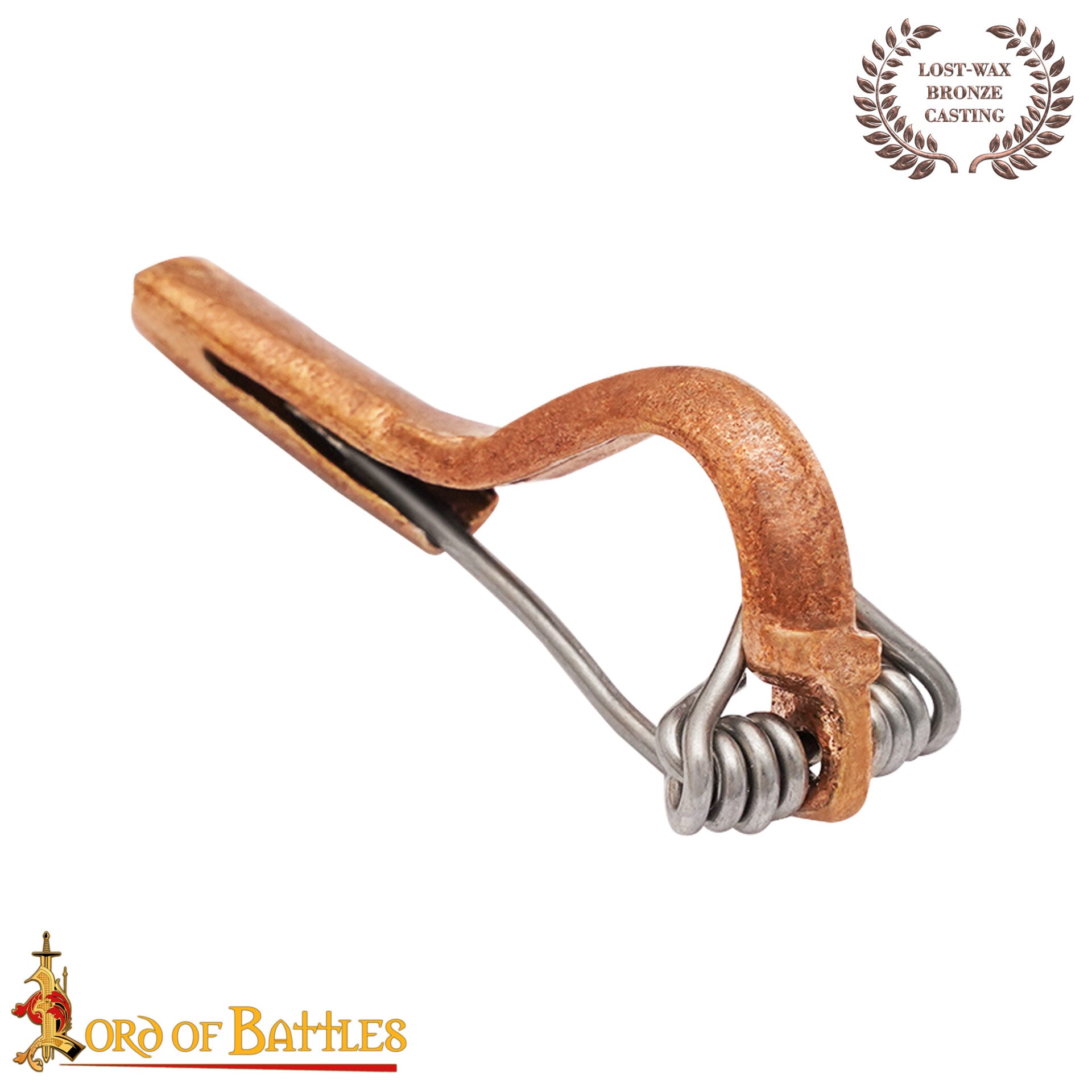 Imagen única de: Broche de Peroné de Rodilla de Bronce Romano del Siglo Iii - Fundición a la Cera Perdida