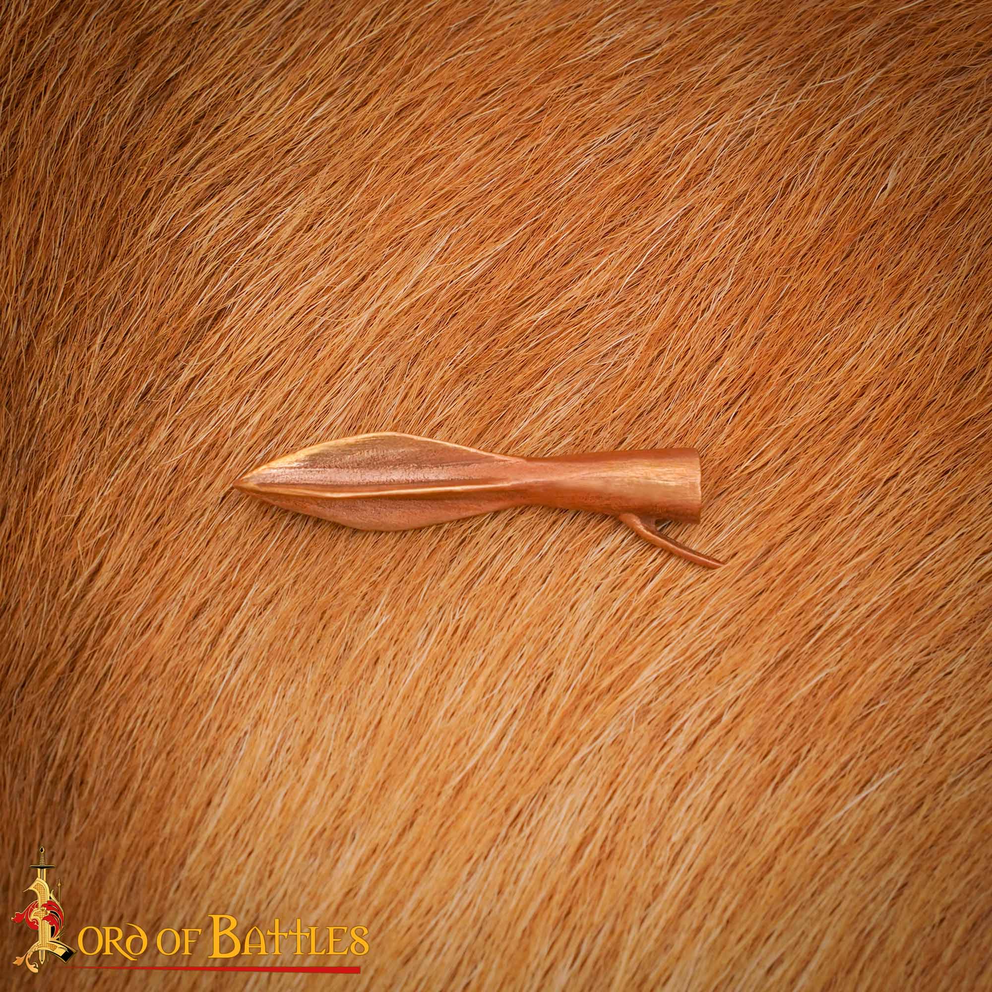 Imagen única de: Punta de Flecha de Bronce Fundido a la Cera Perdida de la Edad del Bronce Tardío, 5,5 Cm