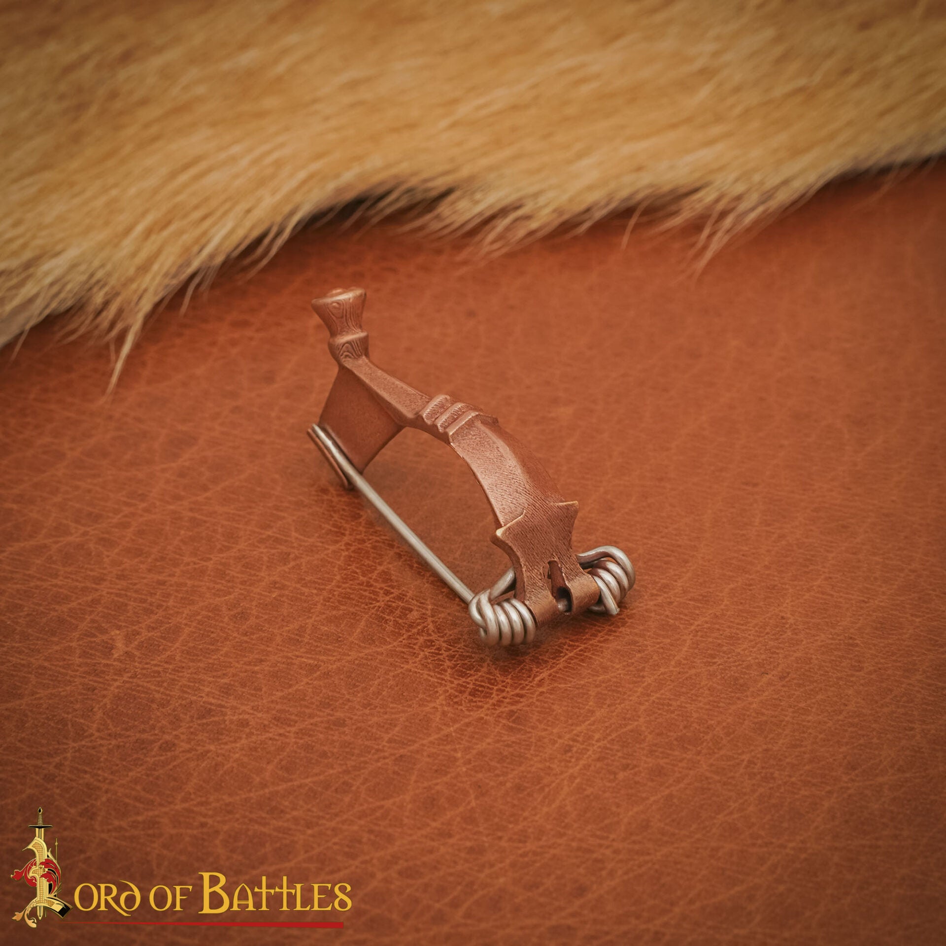 Imagen única de: Broche Romano del Peroné de la Rodilla del Siglo Ii-iii Alfiler de Capa de Bronce Fundido a la Cera Perdida