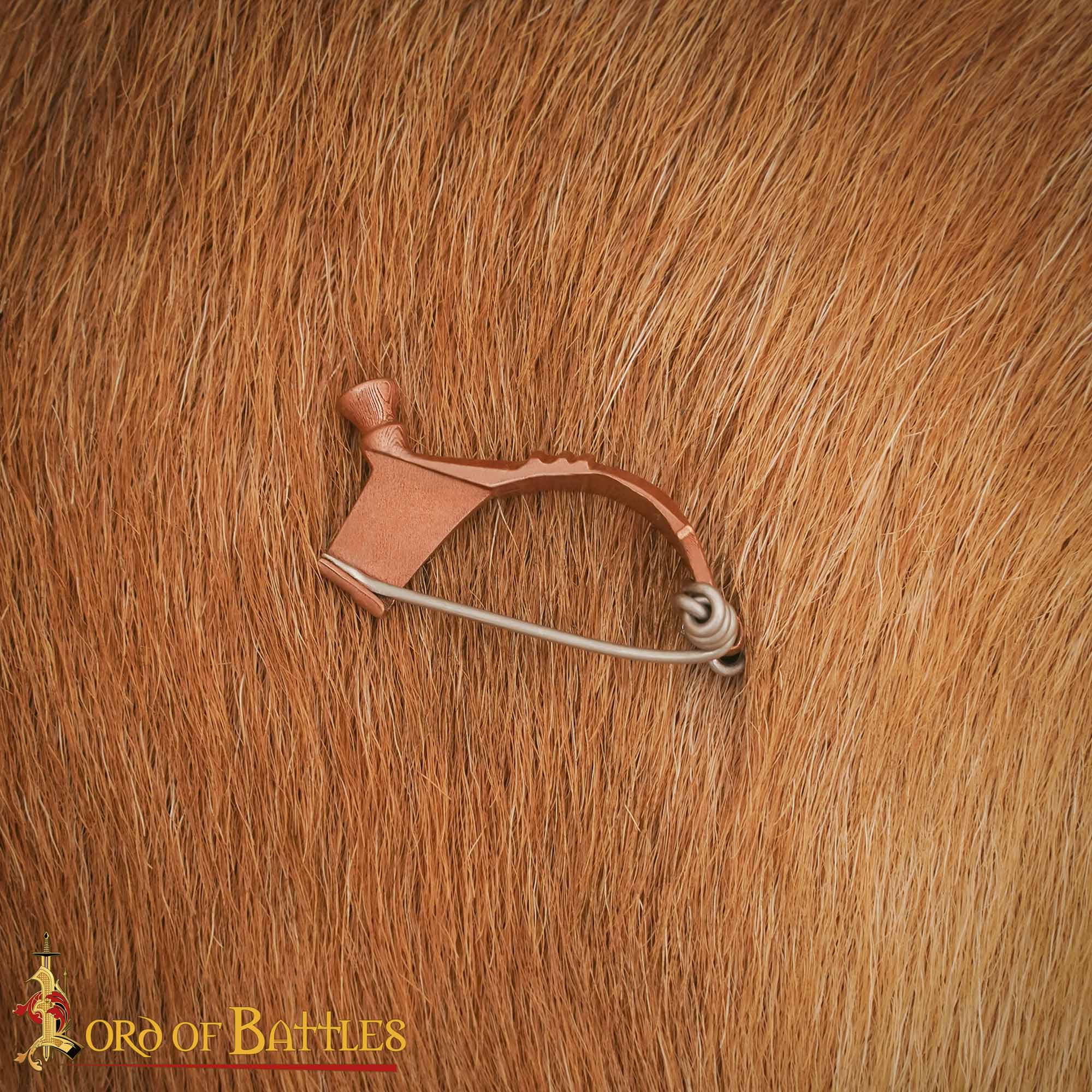 Imagen única de: Broche Romano del Peroné de la Rodilla del Siglo Ii-iii Alfiler de Capa de Bronce Fundido a la Cera Perdida