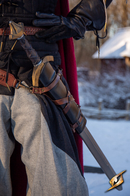 Imagen única de: Percha Para Cinturón De Espada - Cuero Sintético