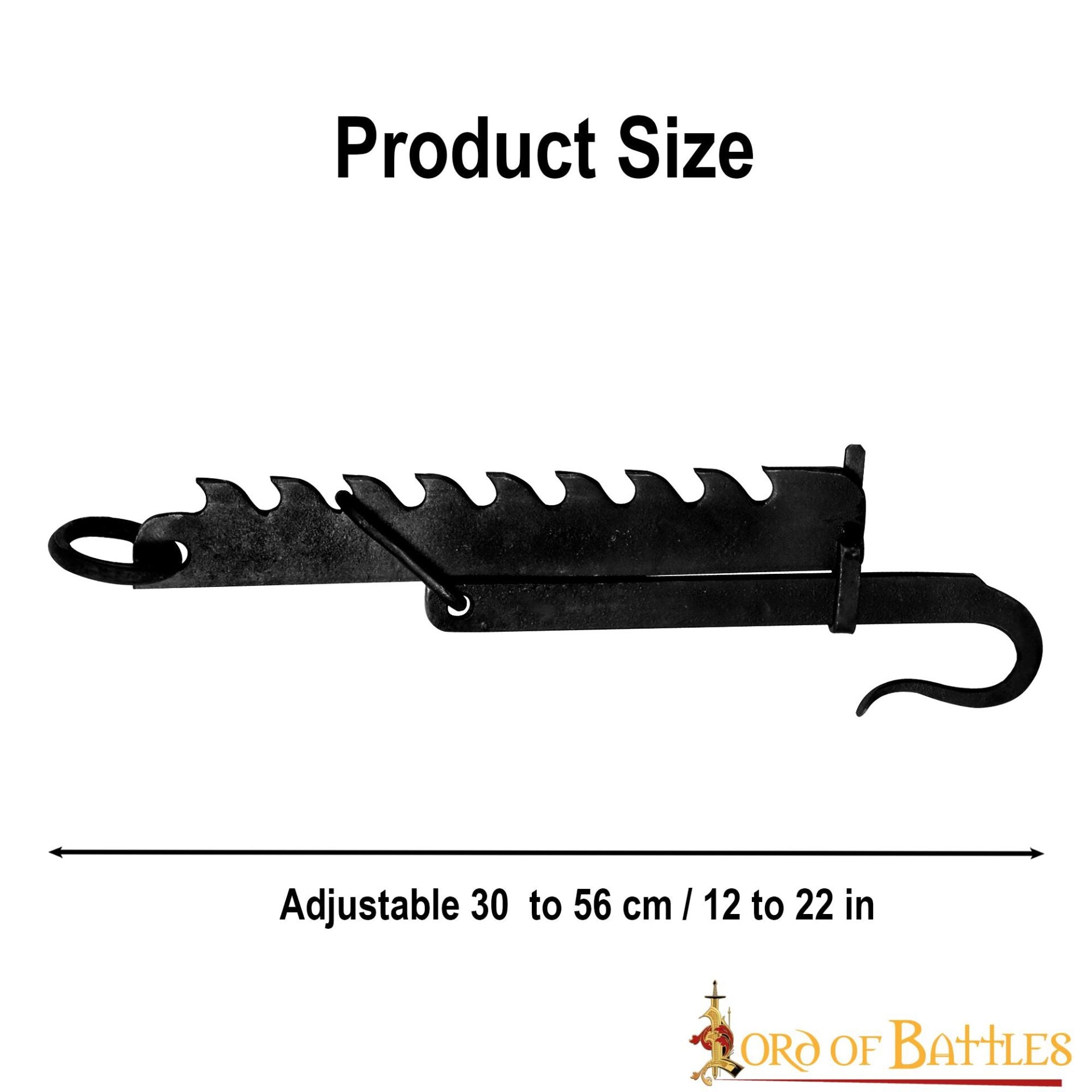 Imagen única de: Hervidor Medieval de Hierro Forjado a Mano Sierra de Campamento Funcional