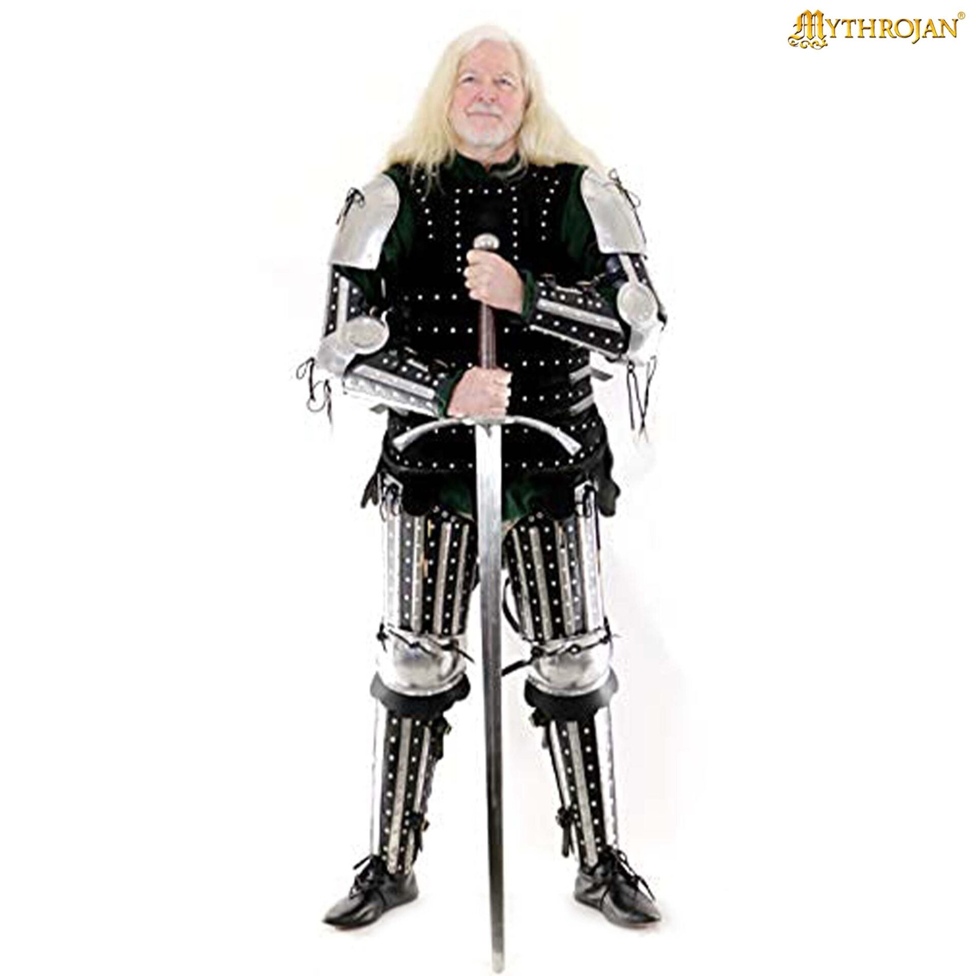 Imagen única de: Mythrojan C55 Siglo Xiv Armadura Férula/protector Pierna Inferior