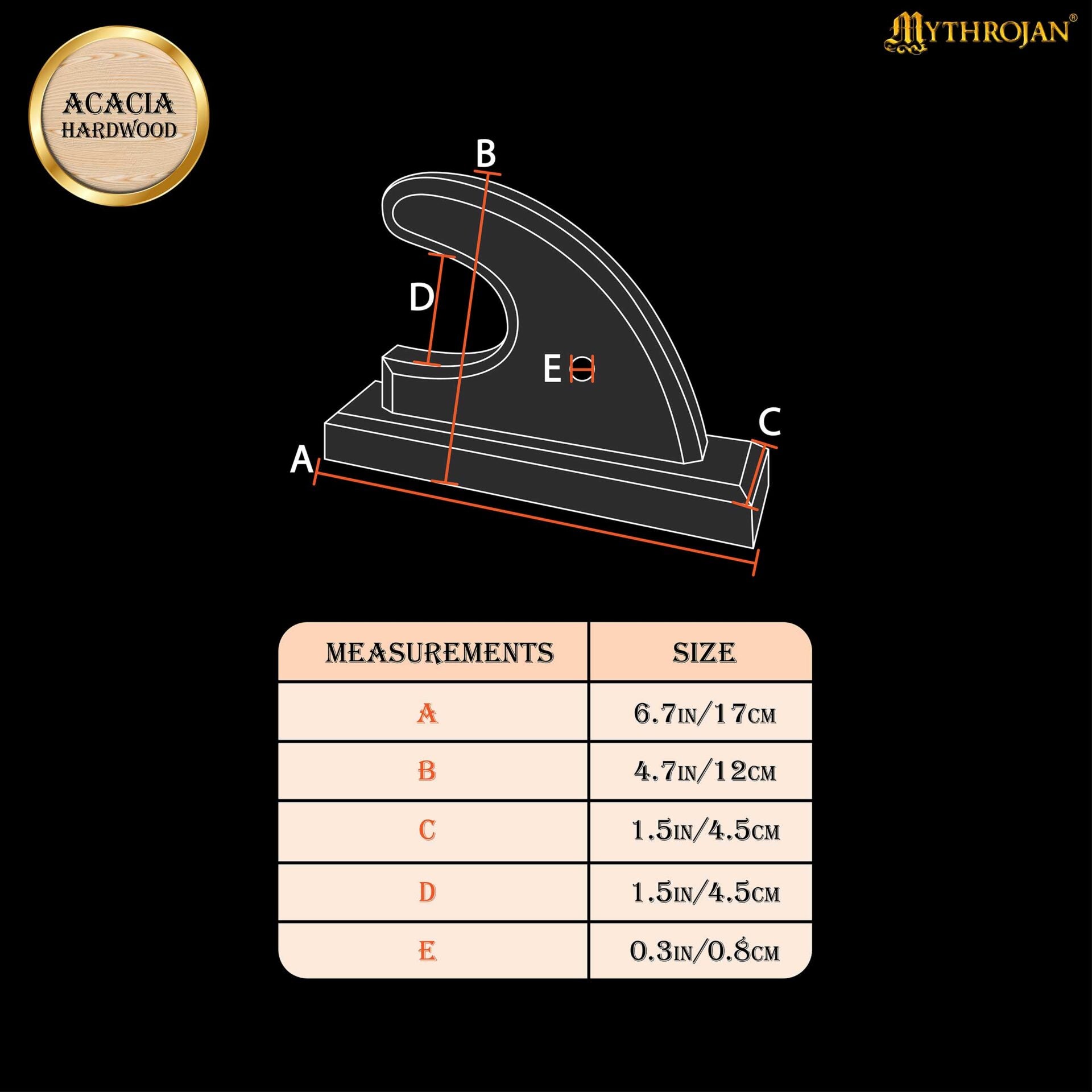 Imagen única de: Mythrojan Sólida Madera Dura Pistola Rifle Arma de Fuego Pantalla Pared Soportes Juego de 2, 6.7 "x4.5"