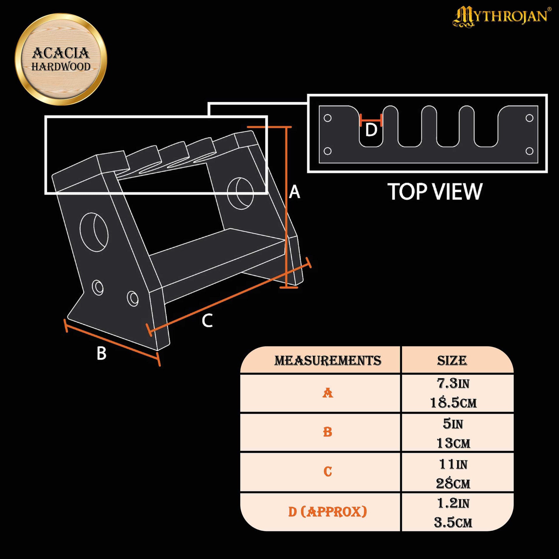Imagen única de: Soporte de Madera para Armas