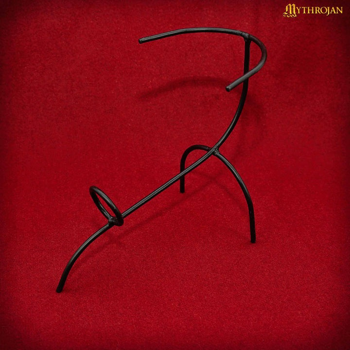 Imagen única de: Mythrojan Forjado a Mano para Beber Ale Horn Rack Mead Horn Stand
