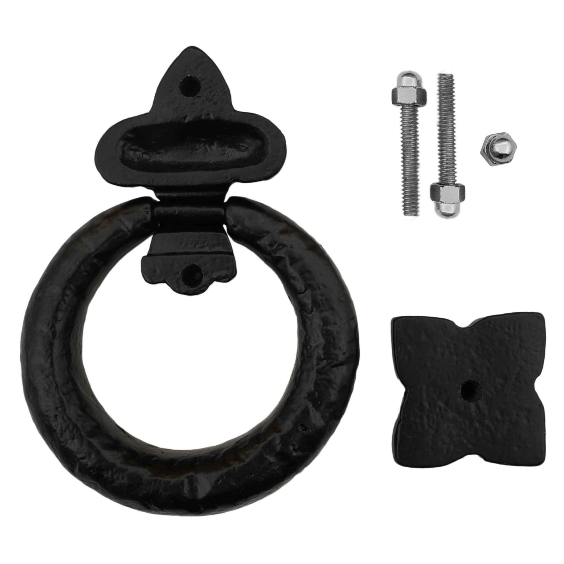 Imagen única de: Aldaba de Hierro Fundido para Puerta de Entrada Aldaba Antigua Hecha a Mano