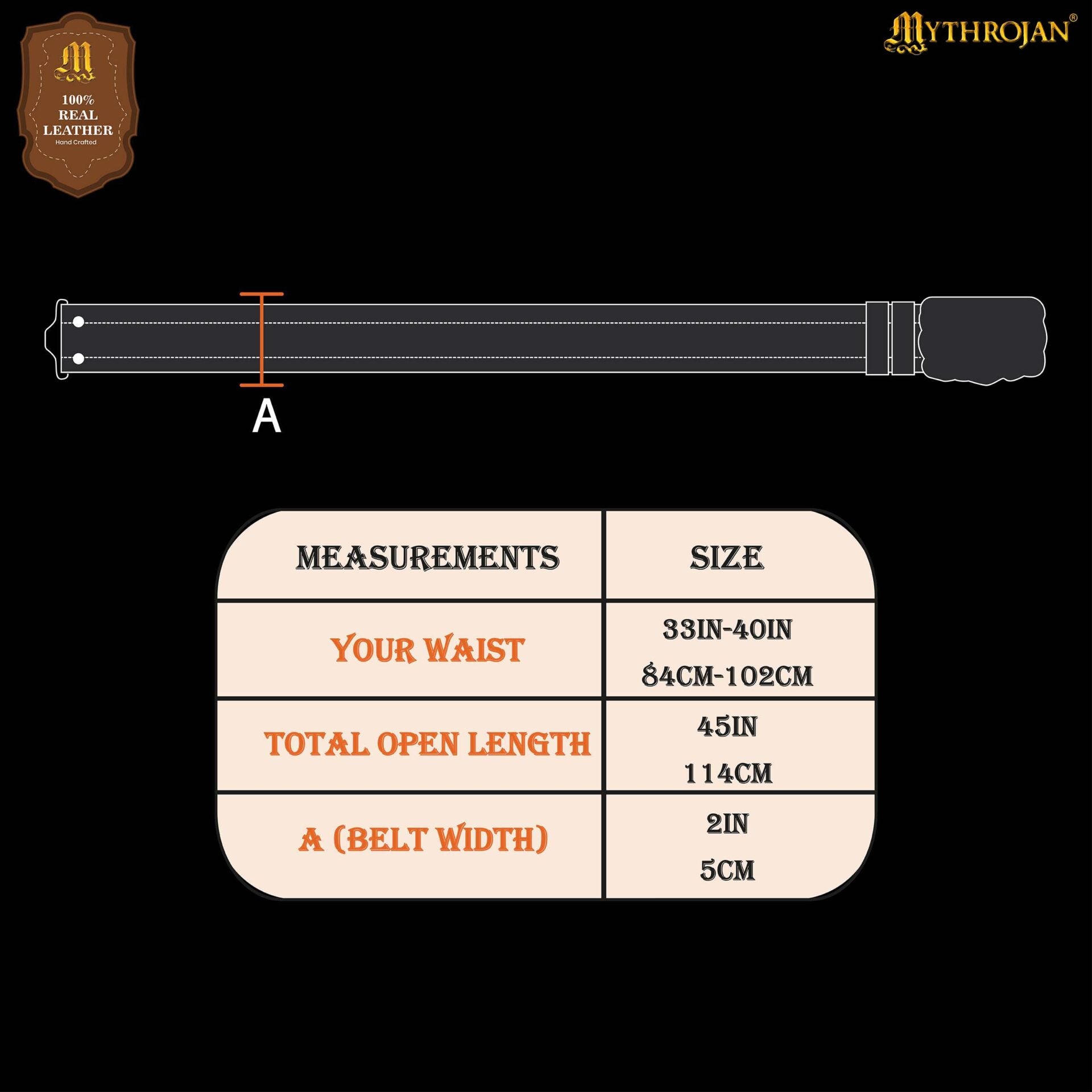 Imagen única de: Cinturón de Velcro Mythrojan "urban Viking" para los Kilts y Jeans de los Guerreros de Hoy en Día