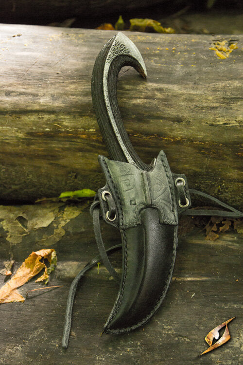 Imagen única de: Cuchillo Arrojadizo Y Soporte De Los Elfos Oscuros