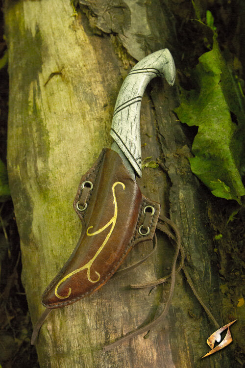 Imagen única de: Cuchillo Arrojadizo Élfico Y Soporte