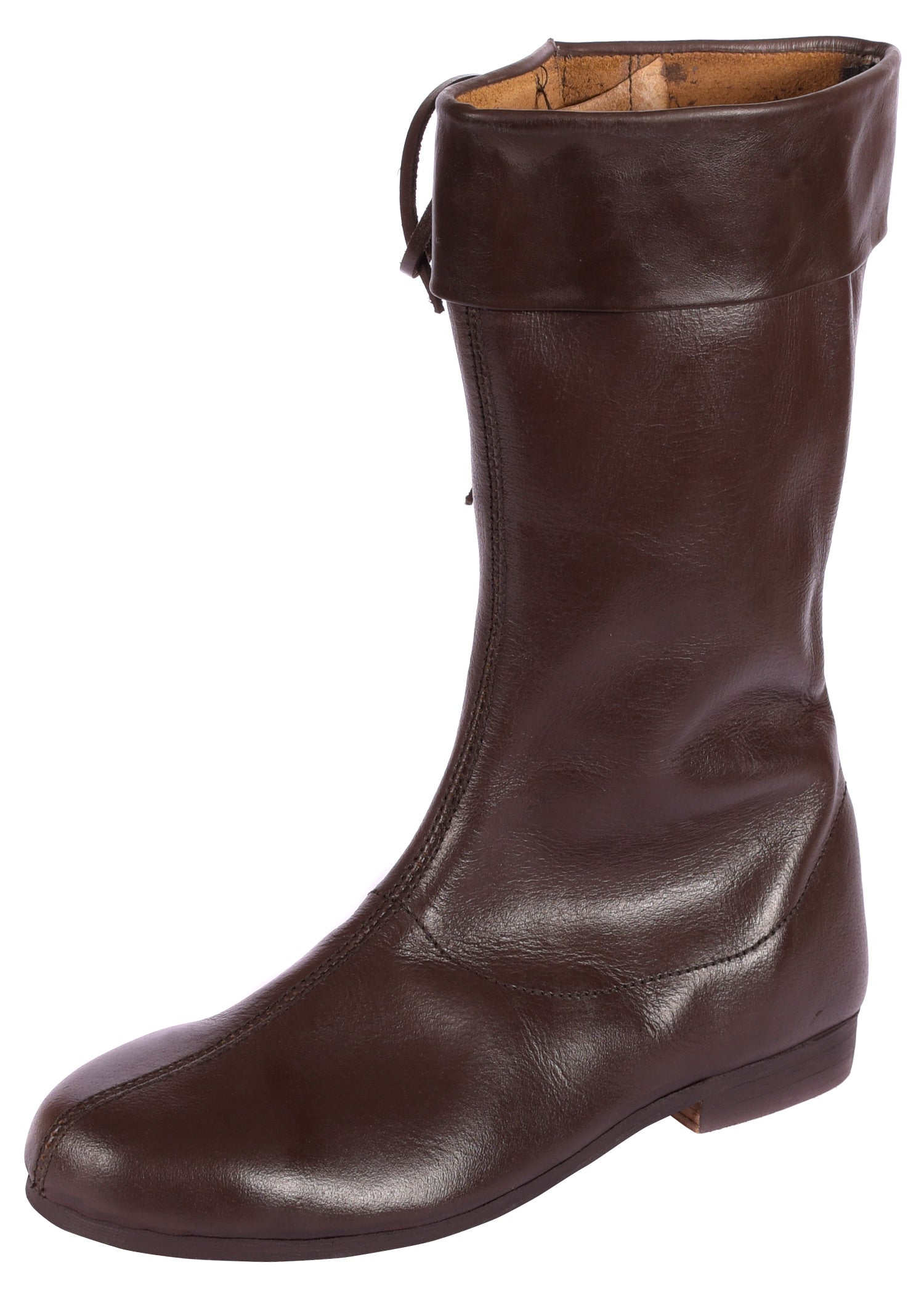 Imagen única de: Botas Largas Con Cordones, Marrón Oscuro