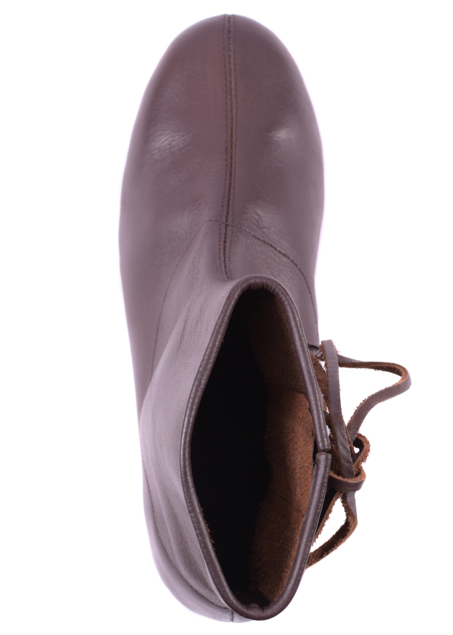 Imagen única de: Botas Medievales Cortas Con Cordones, Marrón Oscuro