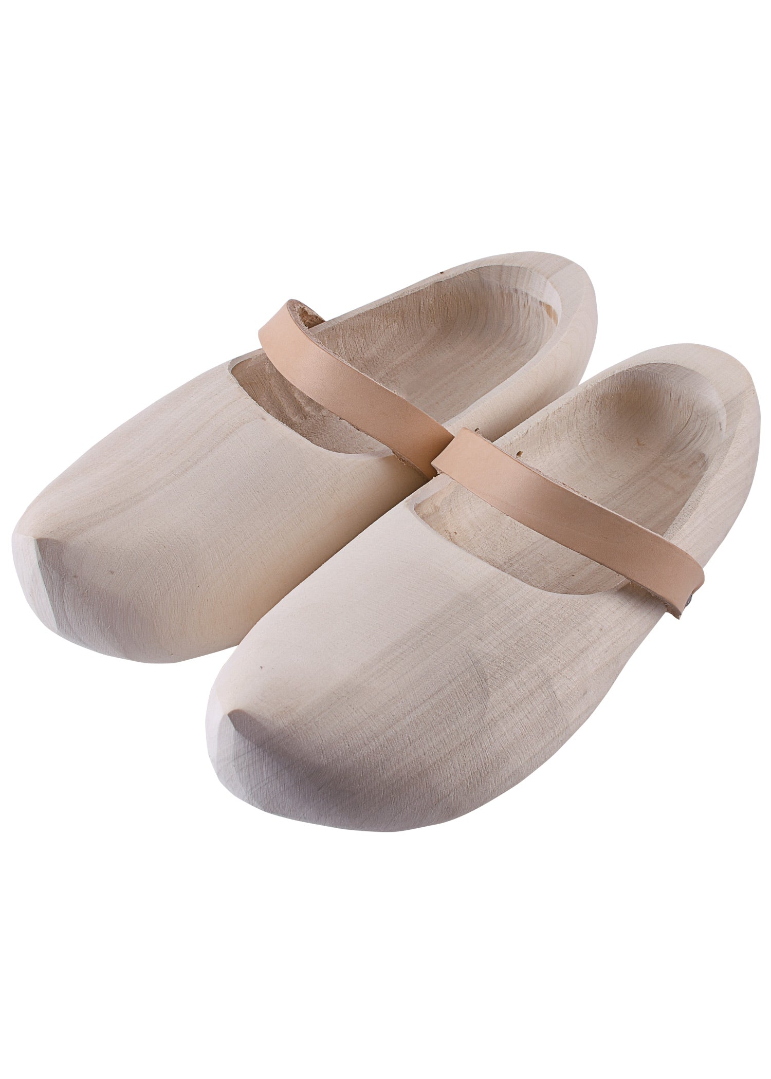 Imagen única de: Zapatos De Madera Con Correas De Cuero.