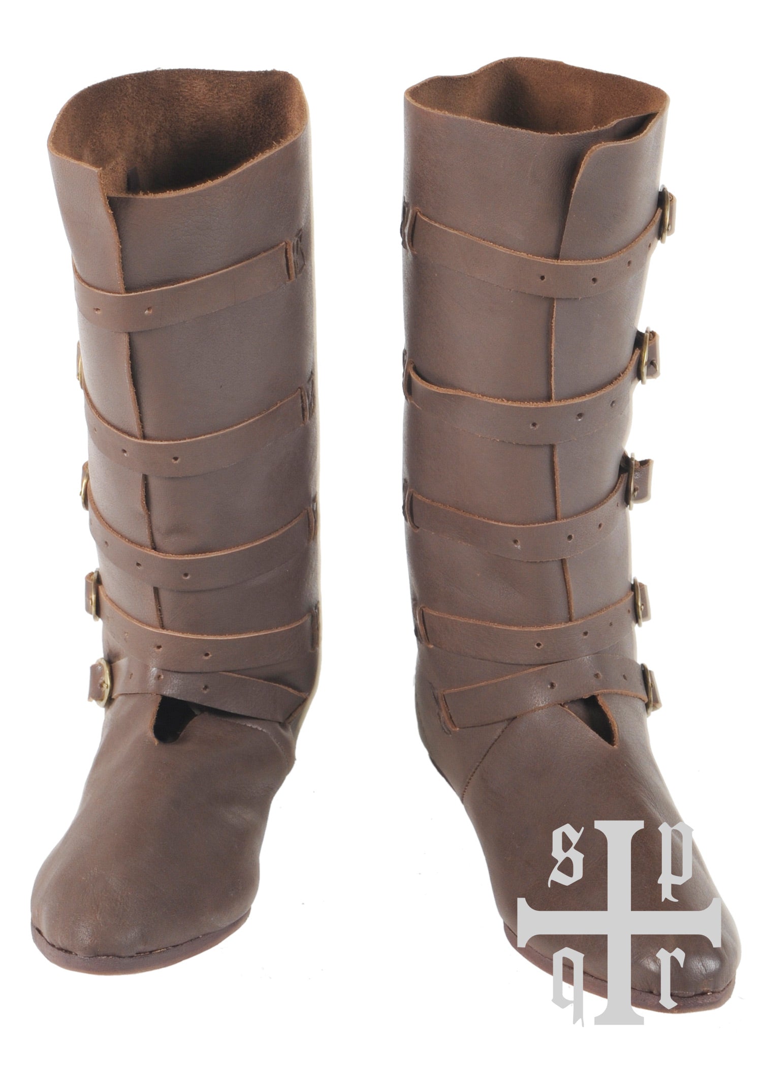 Imagen única de: Botas Medievales De Piel Con Cierre De Correa, Siglo Xiv.