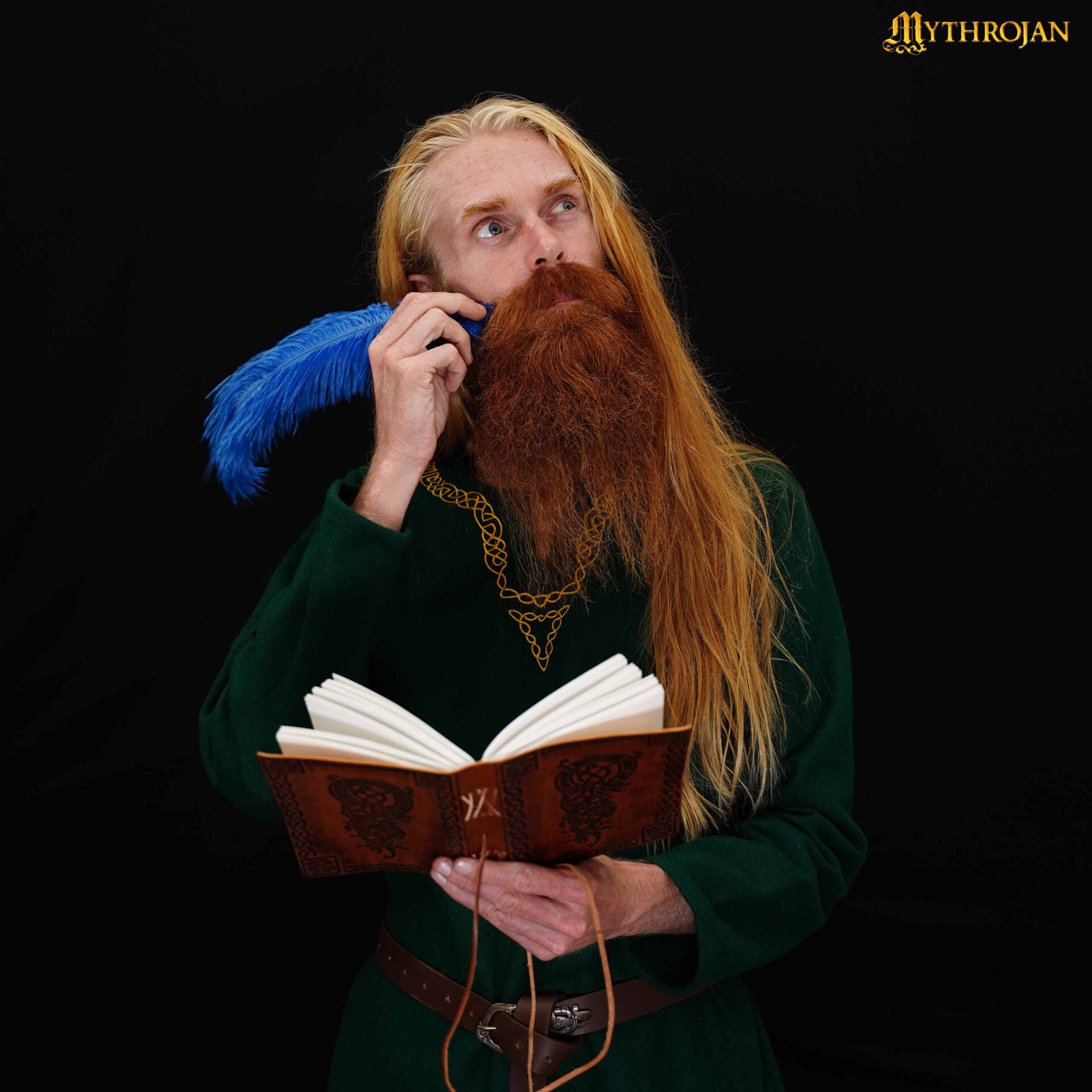 Imagen única de: Mythrojan Diario Medieval de Cuero Rústico Vintage Diario