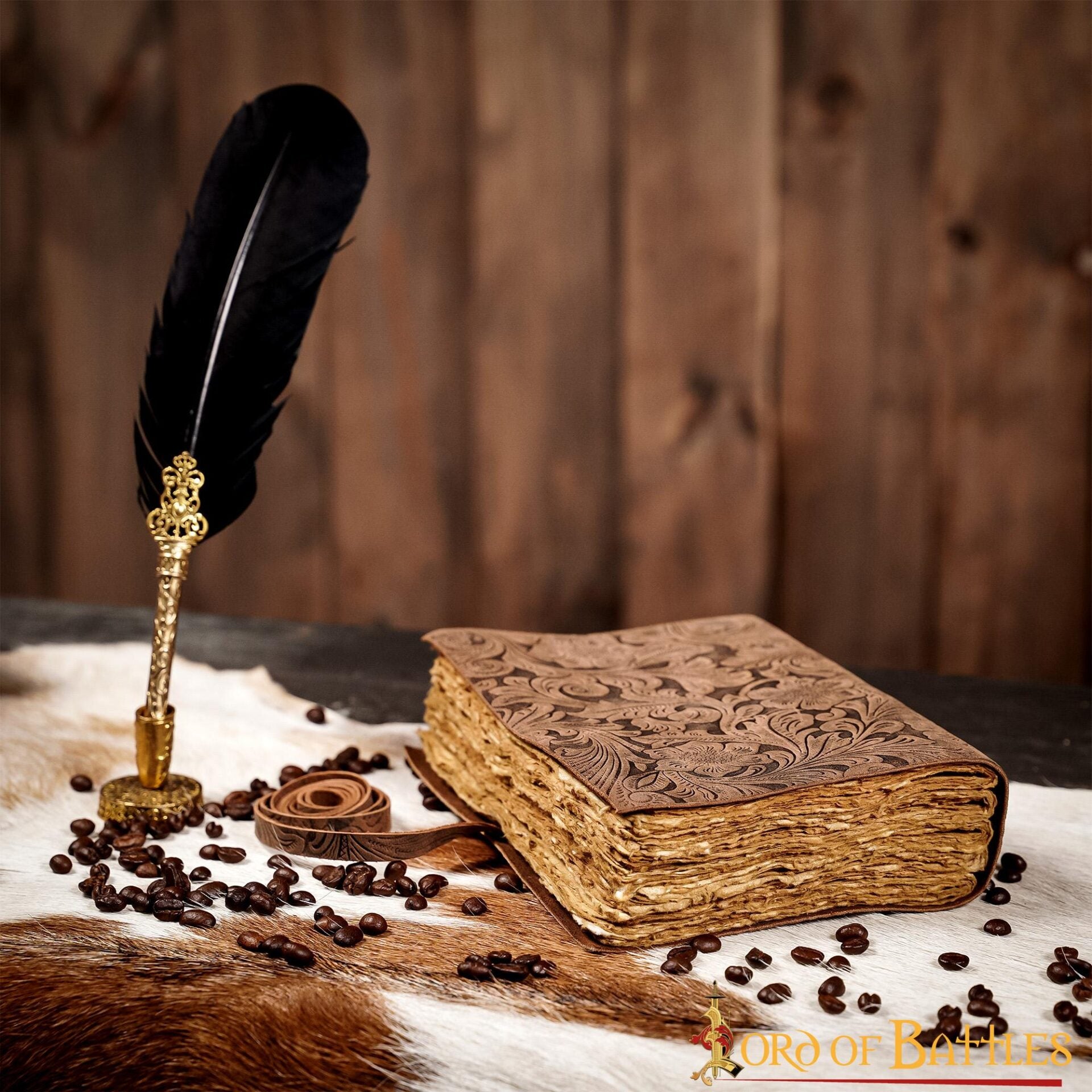 Imagen única de: Diario Medieval Diario Vintage de Cuero Hecho a Mano