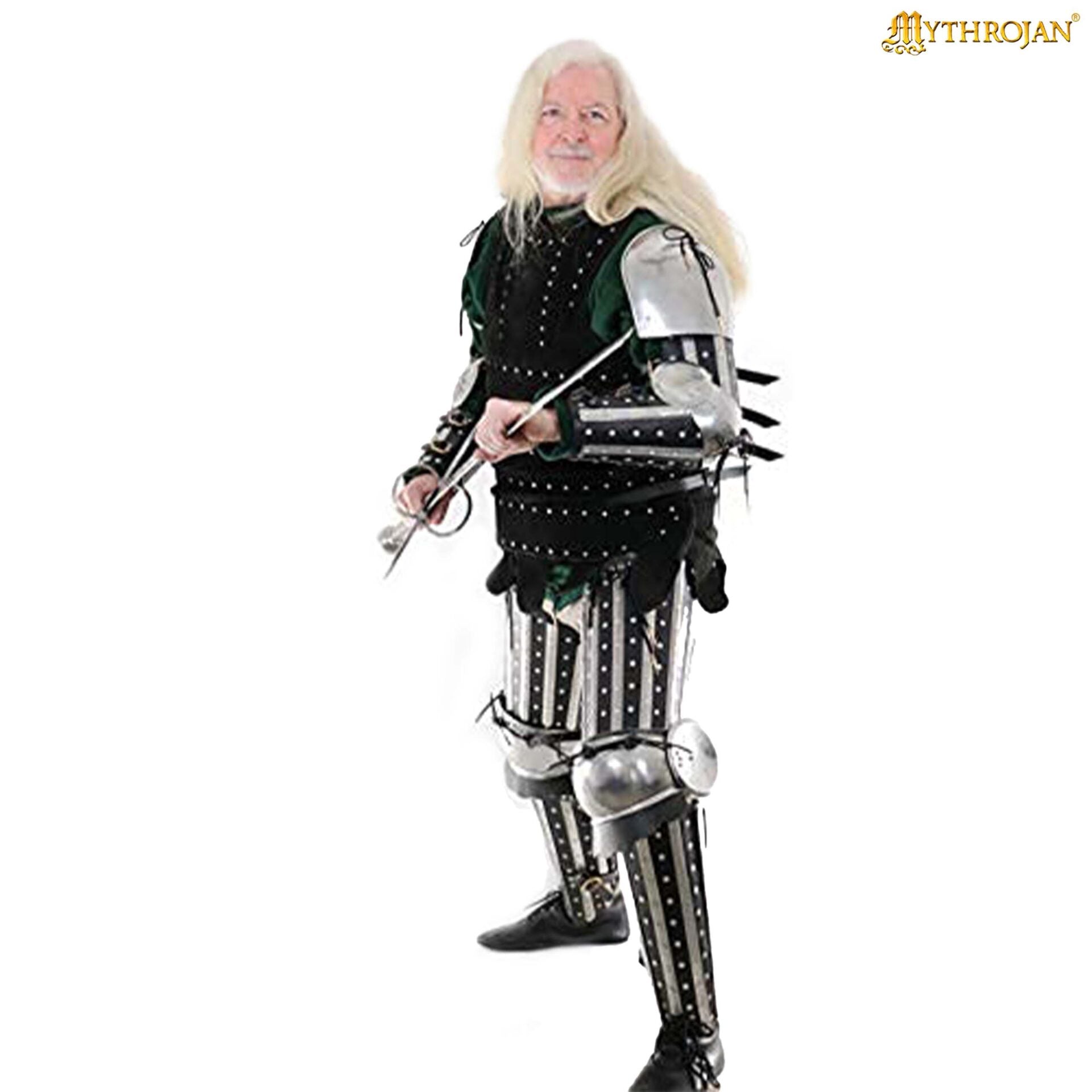 Imagen única de: Mythrojan C55 Siglo Xiv Armadura Férula/protector Pierna Inferior