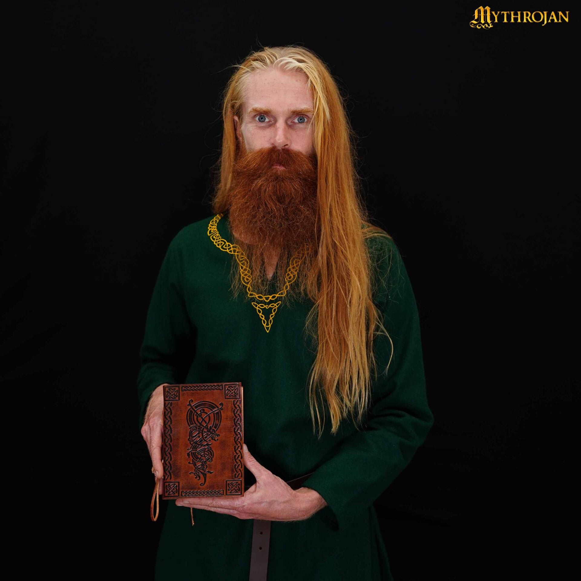 Imagen única de: Mythrojan Diario Medieval de Cuero Rústico Vintage Diario