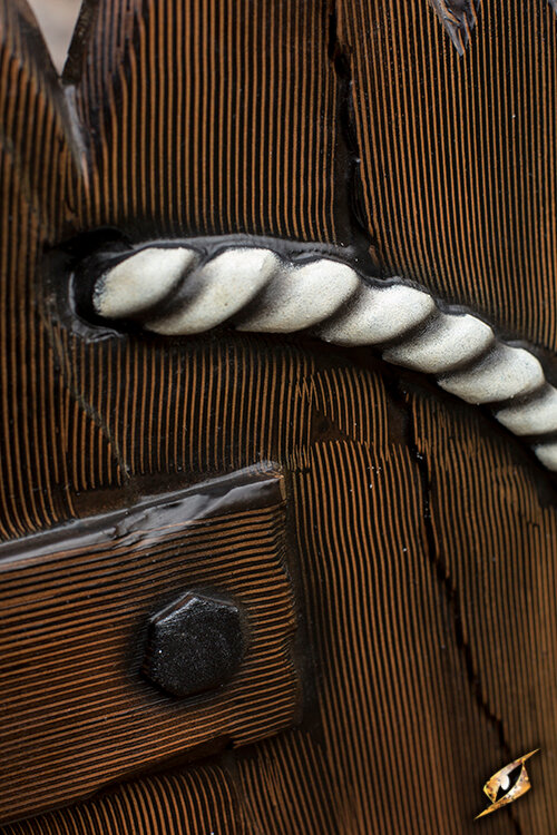 Imagen única de: Escudo Orco Waanaz - Madera - 60X66 Cm