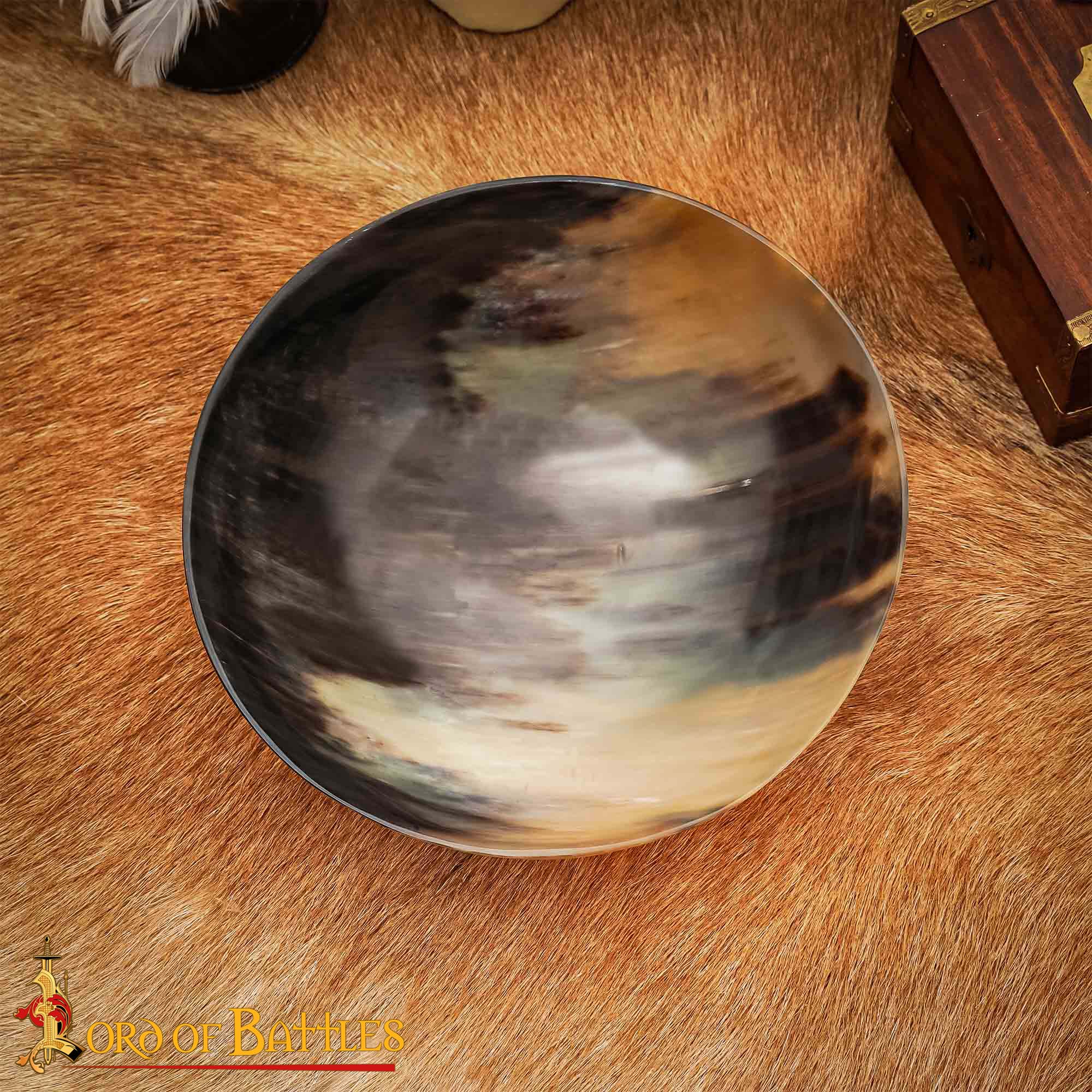 Imagen única de: Viking Feast Cuenco Grande de Cuerno Auténtico