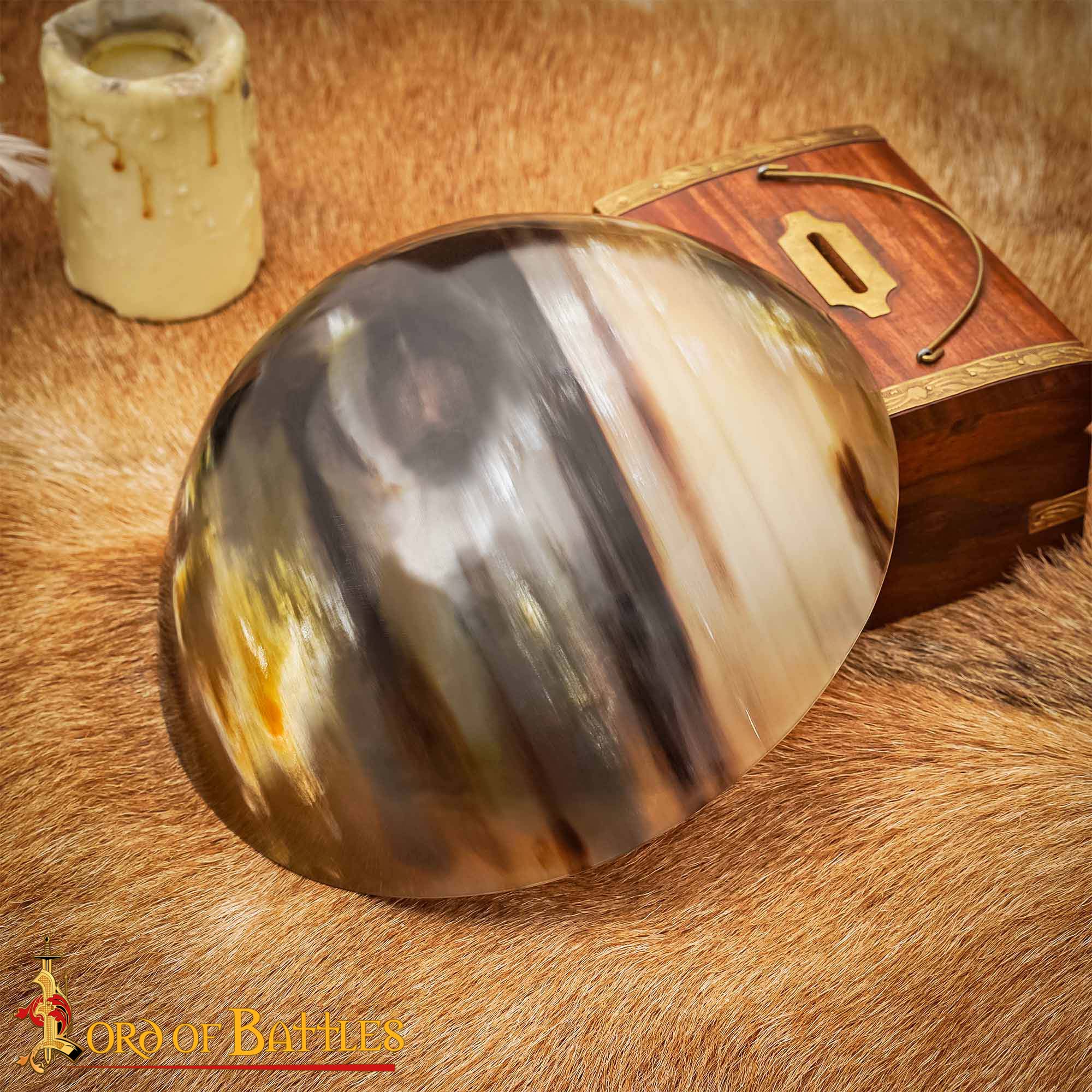 Imagen única de: Viking Feast Cuenco Grande de Cuerno Auténtico