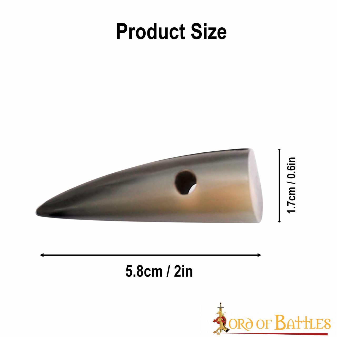 Imagen única de: Juego de 5 Botones de Palanca de Cuerno Pulido Estilo Vikingo - Acabado a Mano con Cuerno de Buey Natural