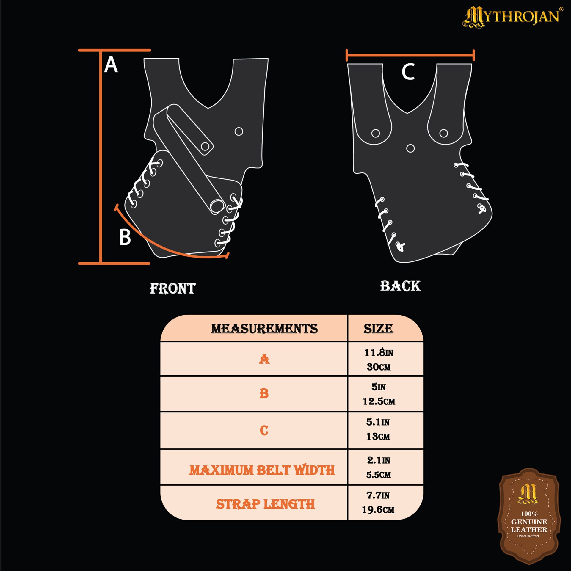 Imagen única de: Rana Mythrojan "ranger", Ideal para Guerrero Caballero Ranger Sca Larp, Mano Izquierda