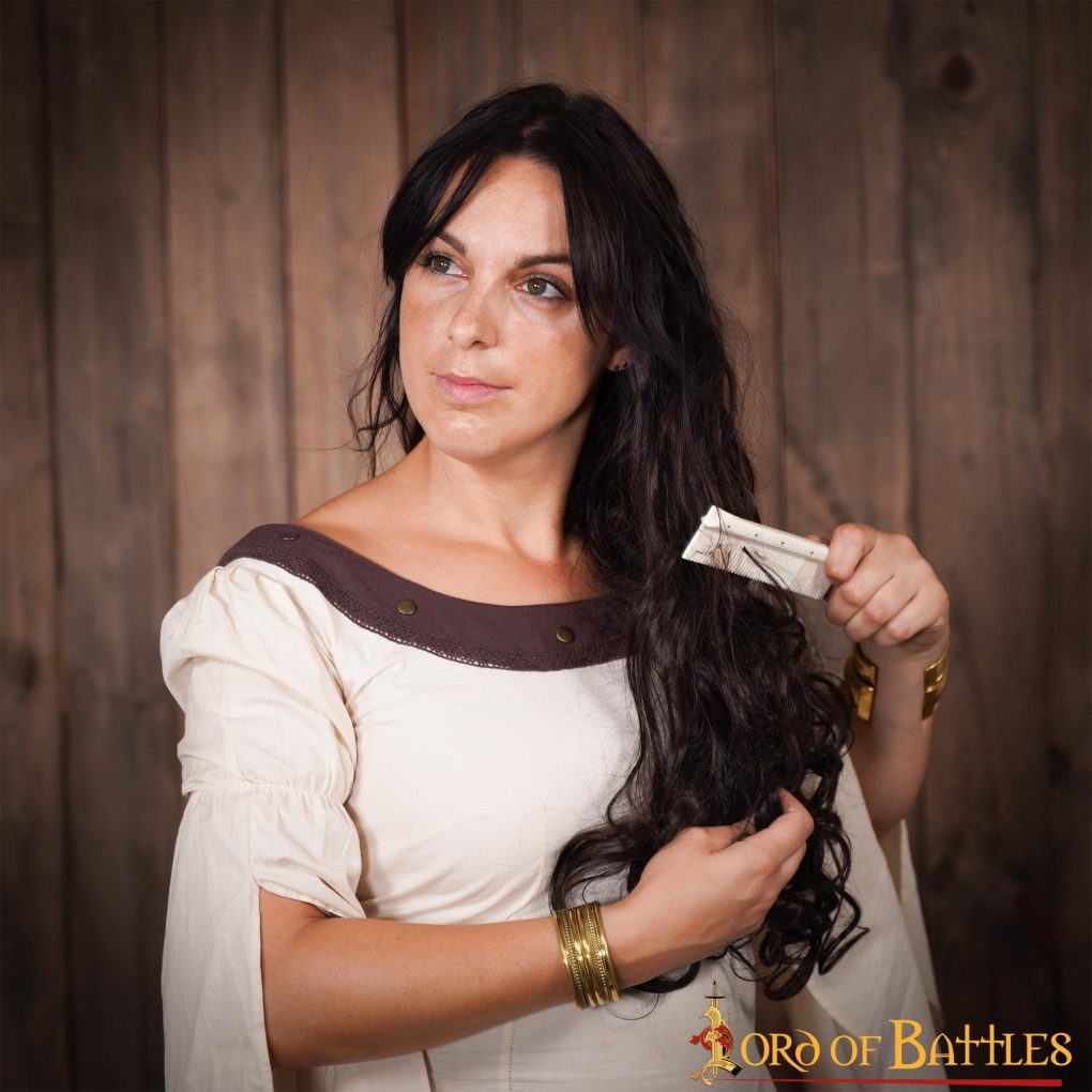 Imagen única de: Peine Medieval de Hueso Auténtico Accesorio Artesanal de Hueso Auténtico