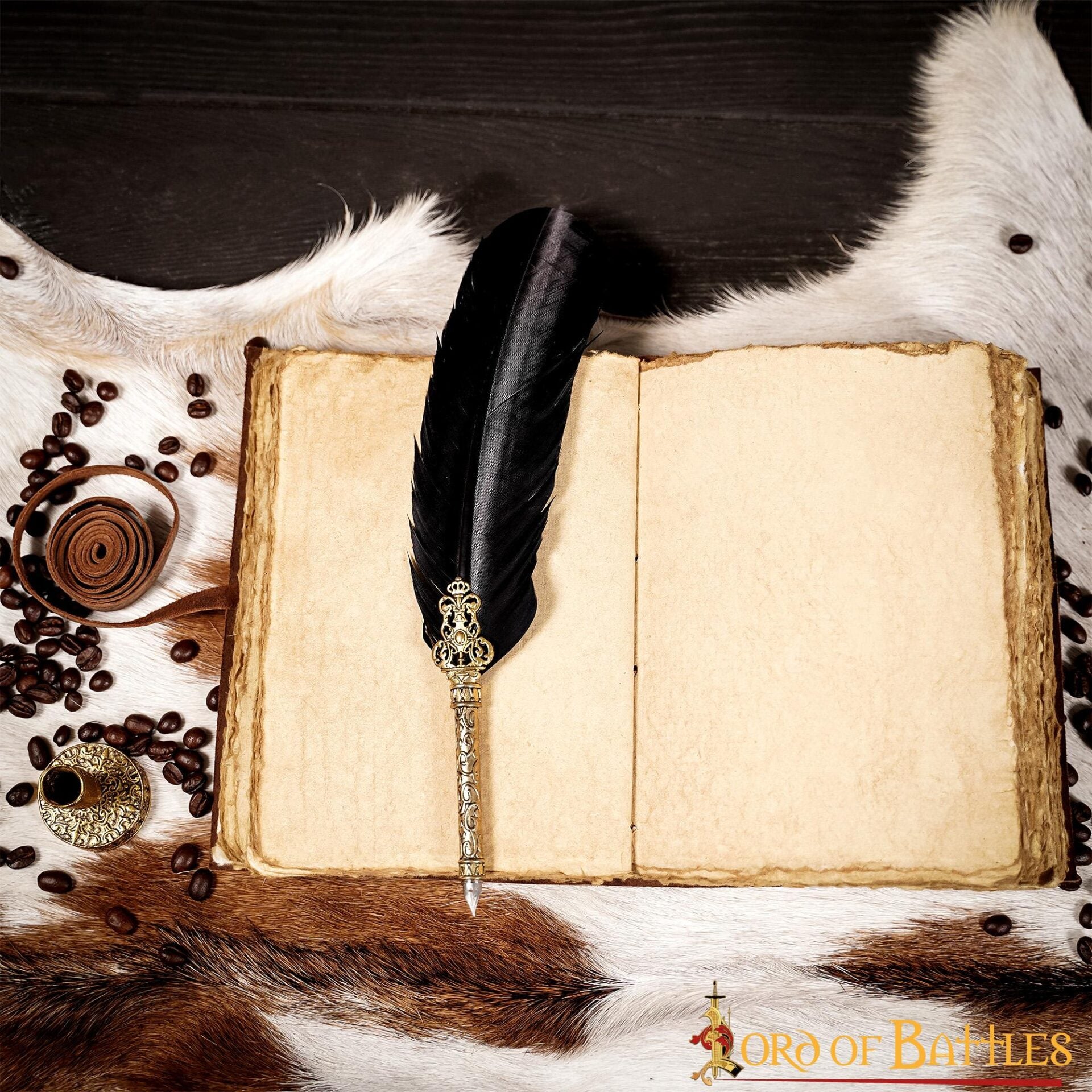 Imagen única de: Diario Medieval Diario Vintage de Cuero Hecho a Mano