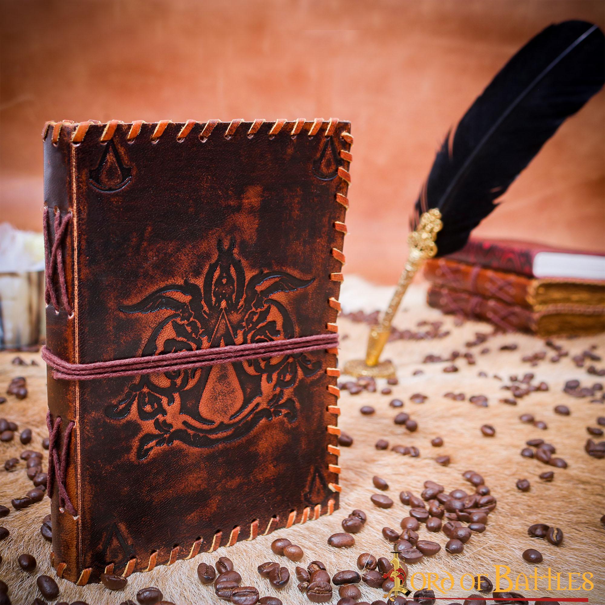 Imagen única de: Diario para el Credo de Asesino Diario de Cuero Auténtico Hecho a Mano