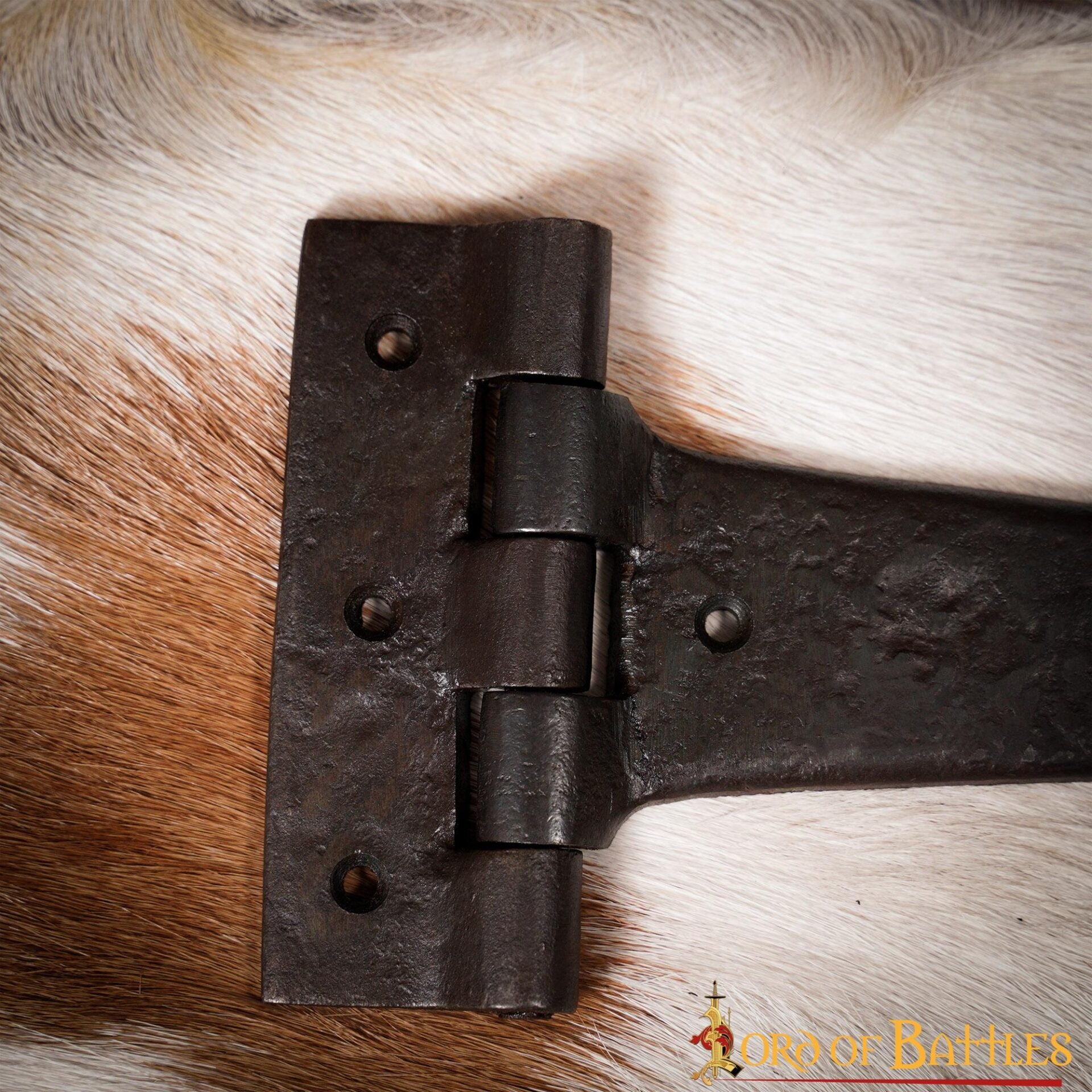 Bisagra de Puerta Rústica de Hierro Forjado a Mano - Bisagra de Correa Resistente para Puertas, Armarios y Cofres - Imagen 29